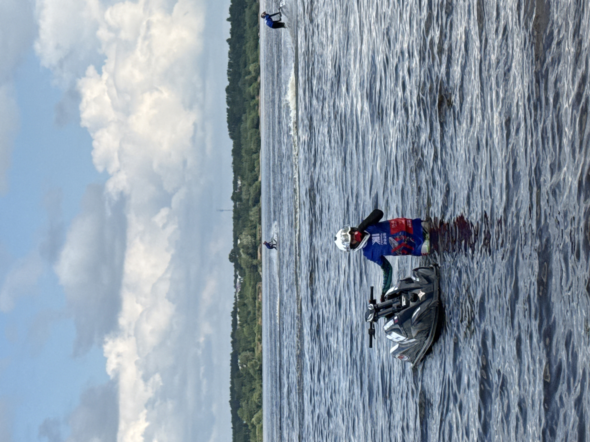 Jet ski race event on Kama River in Perm