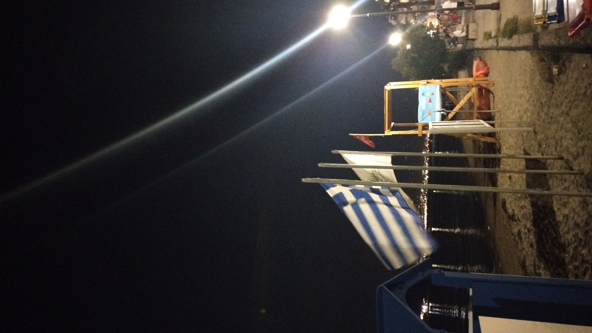 Perea beachfront comes alive on a warm Greek summer evening
