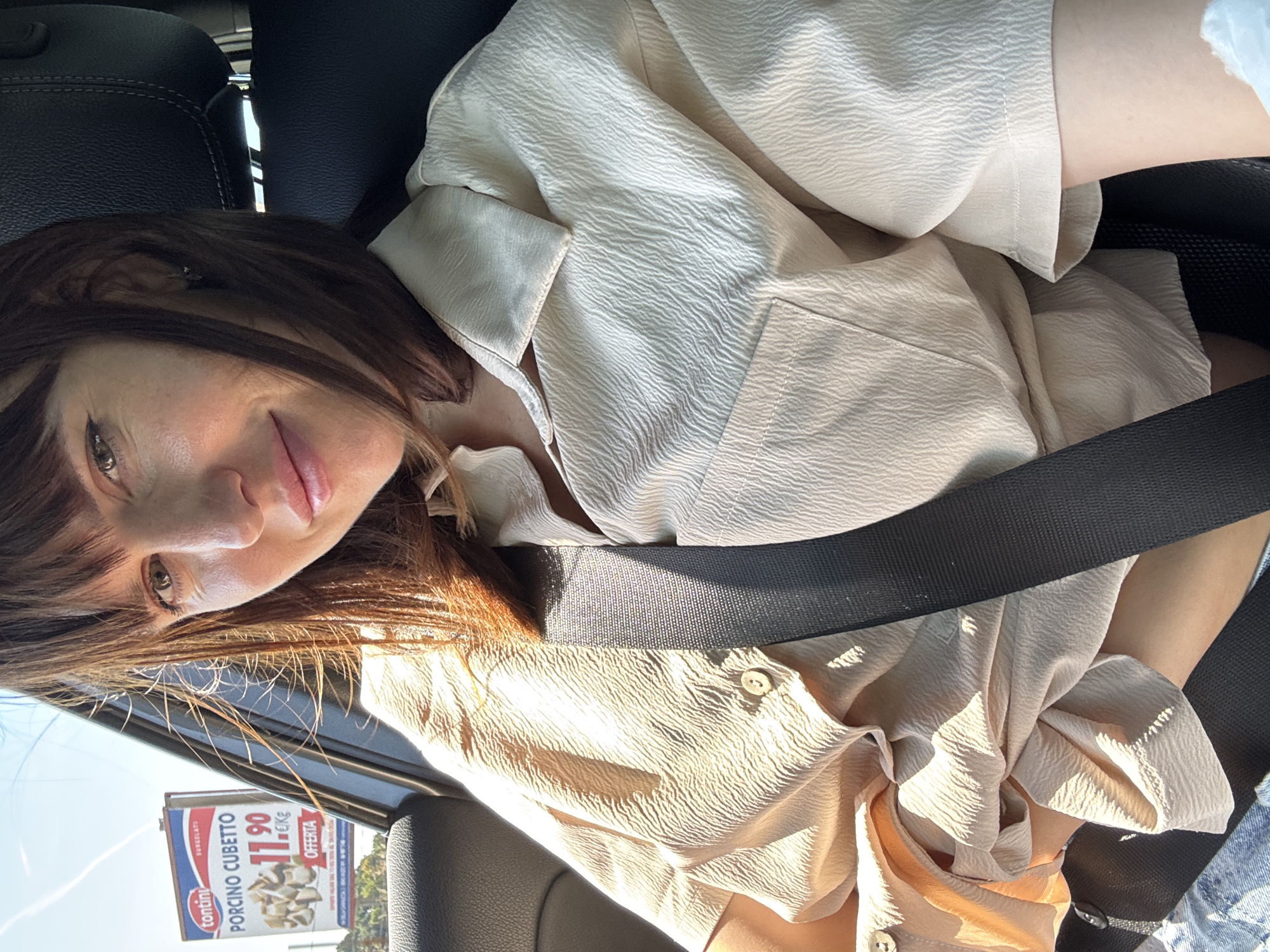 Car journey through Nettuno Italy captured by witness