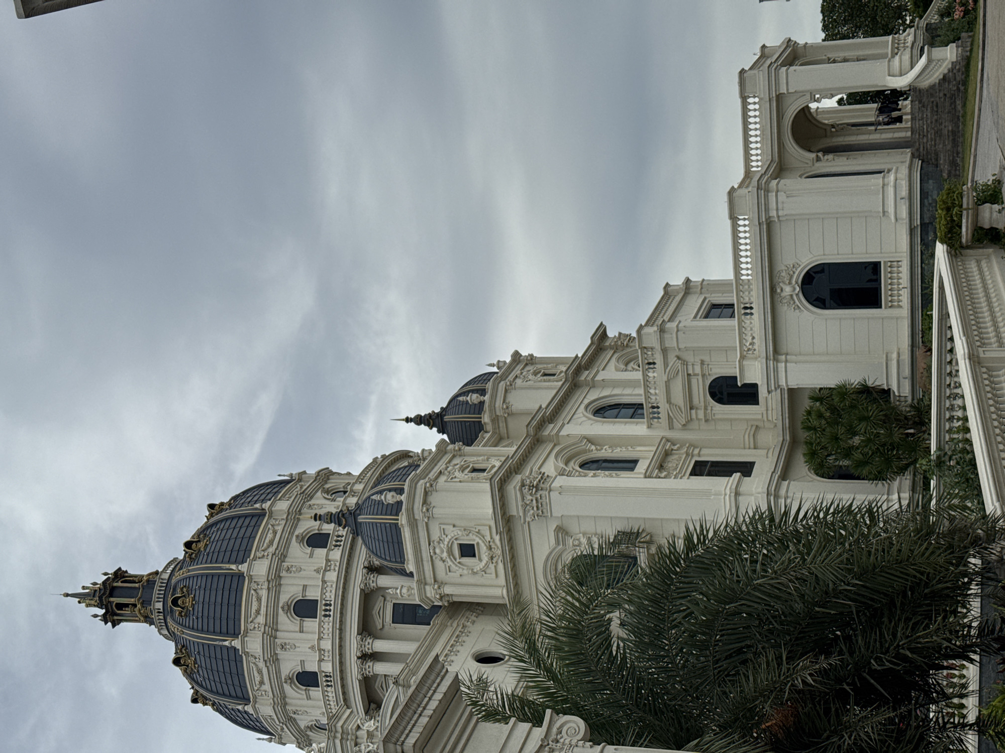 Grand neoclassical building with domes in Hoa Lư Ward