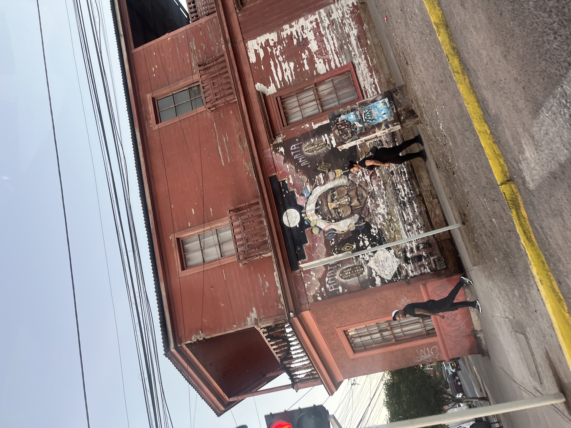 Urban street scenes captured in unidentified South American city