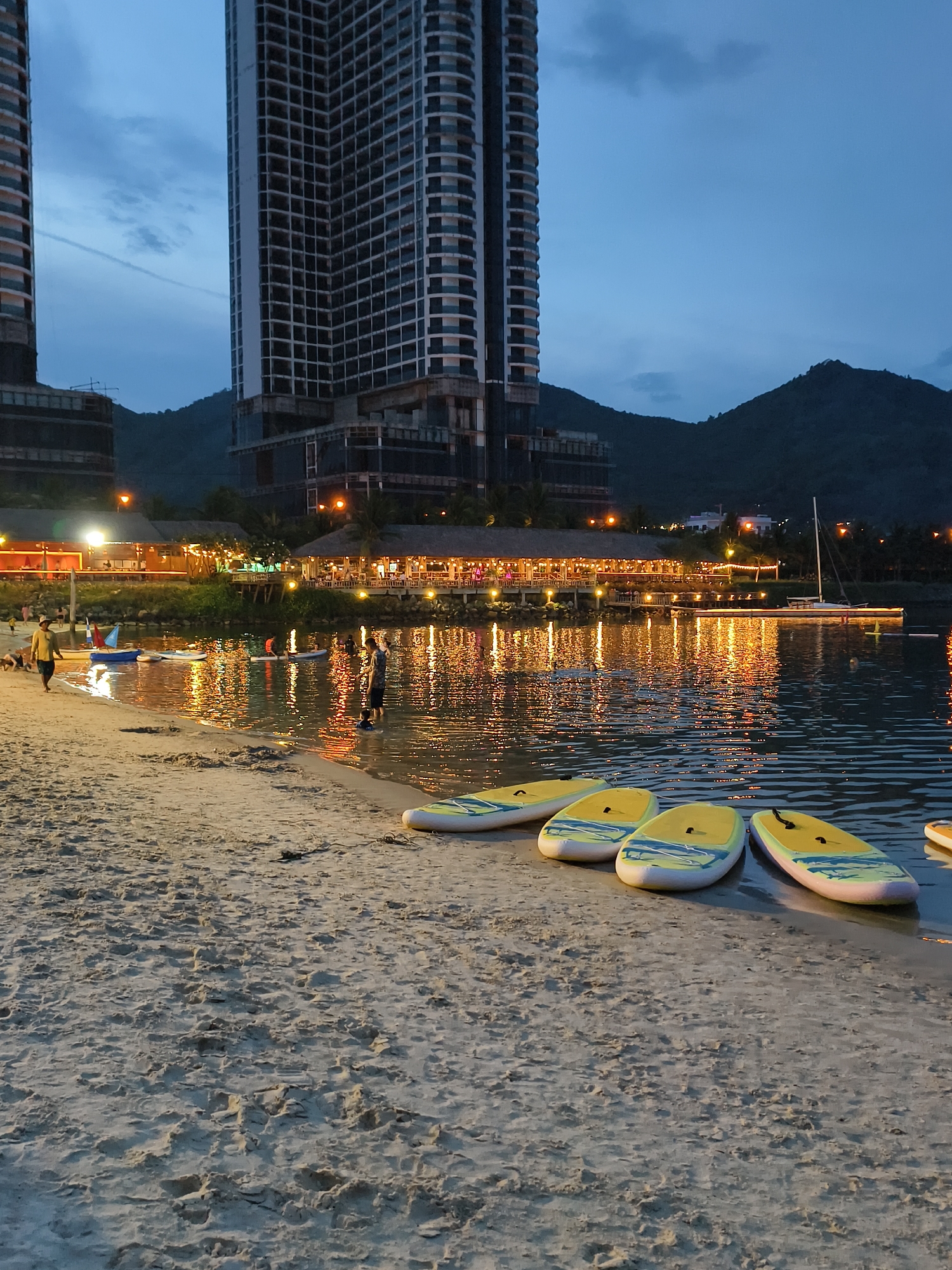Beach club entertainment and leisure activities captured in Nha Trang