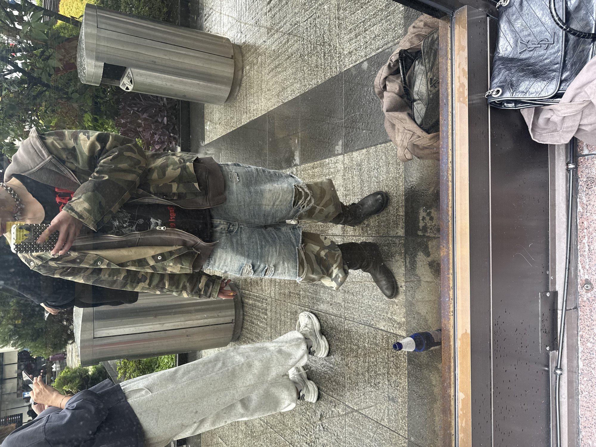 Two pedestrians spotted on Sochi street in morning