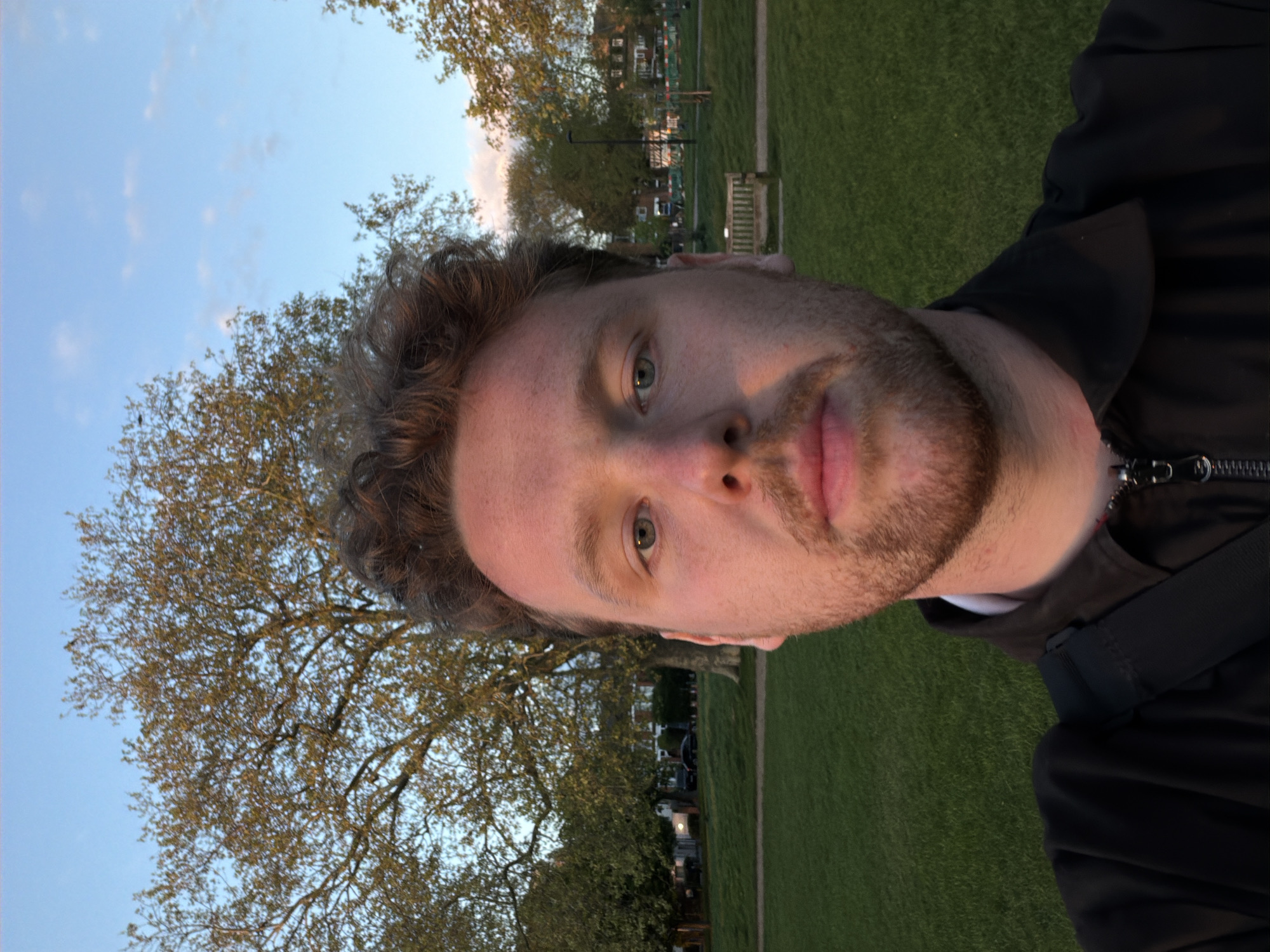 Man photographed in London park during evening hours