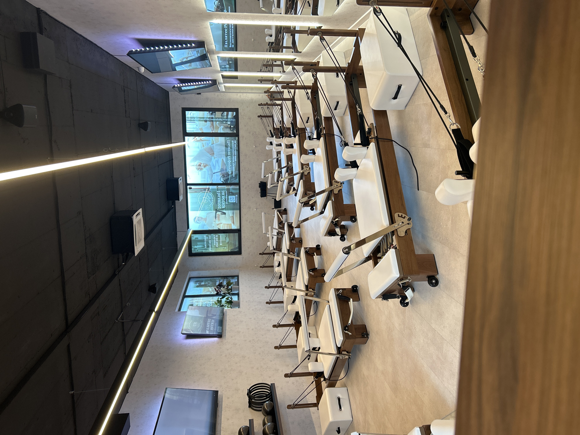Pilates studio with reformer machines documented in Sofia