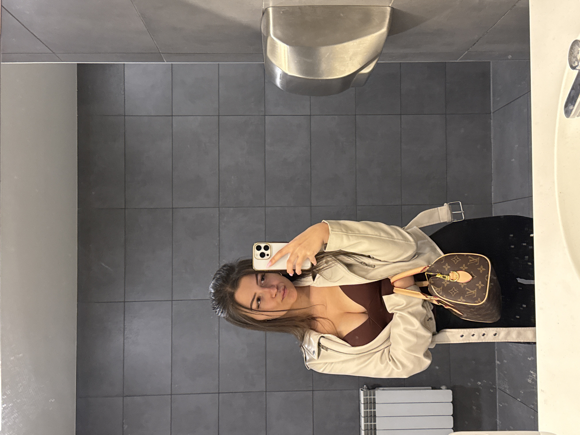 Woman documents casual day out in Sofia with selfies