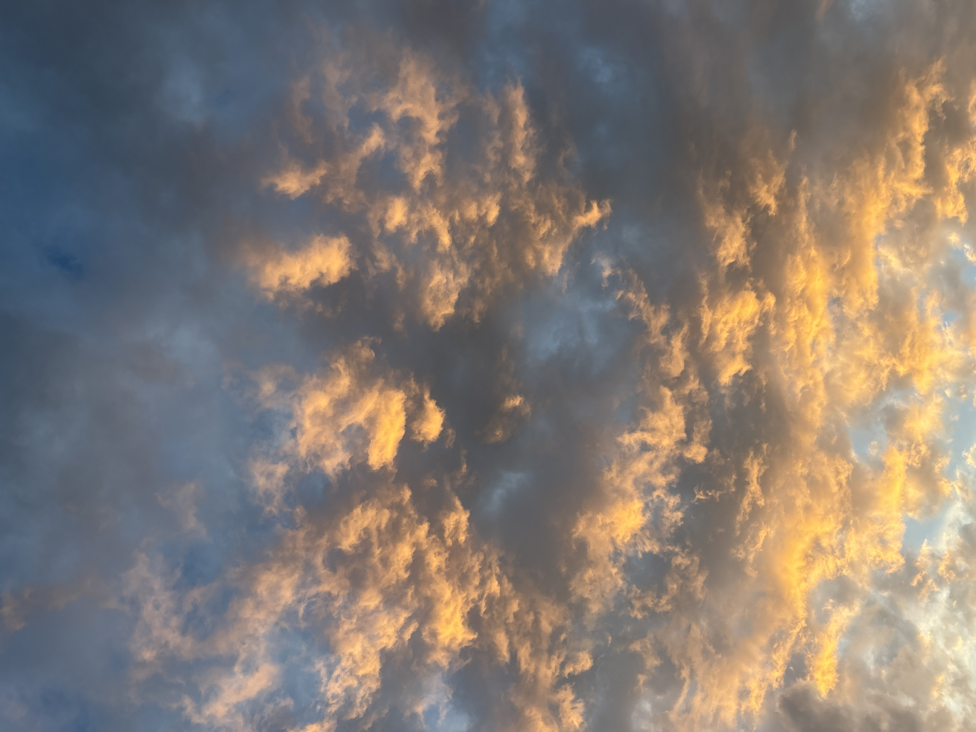 Dramatic sunset clouds observed across Sofia, Bulgaria skyline