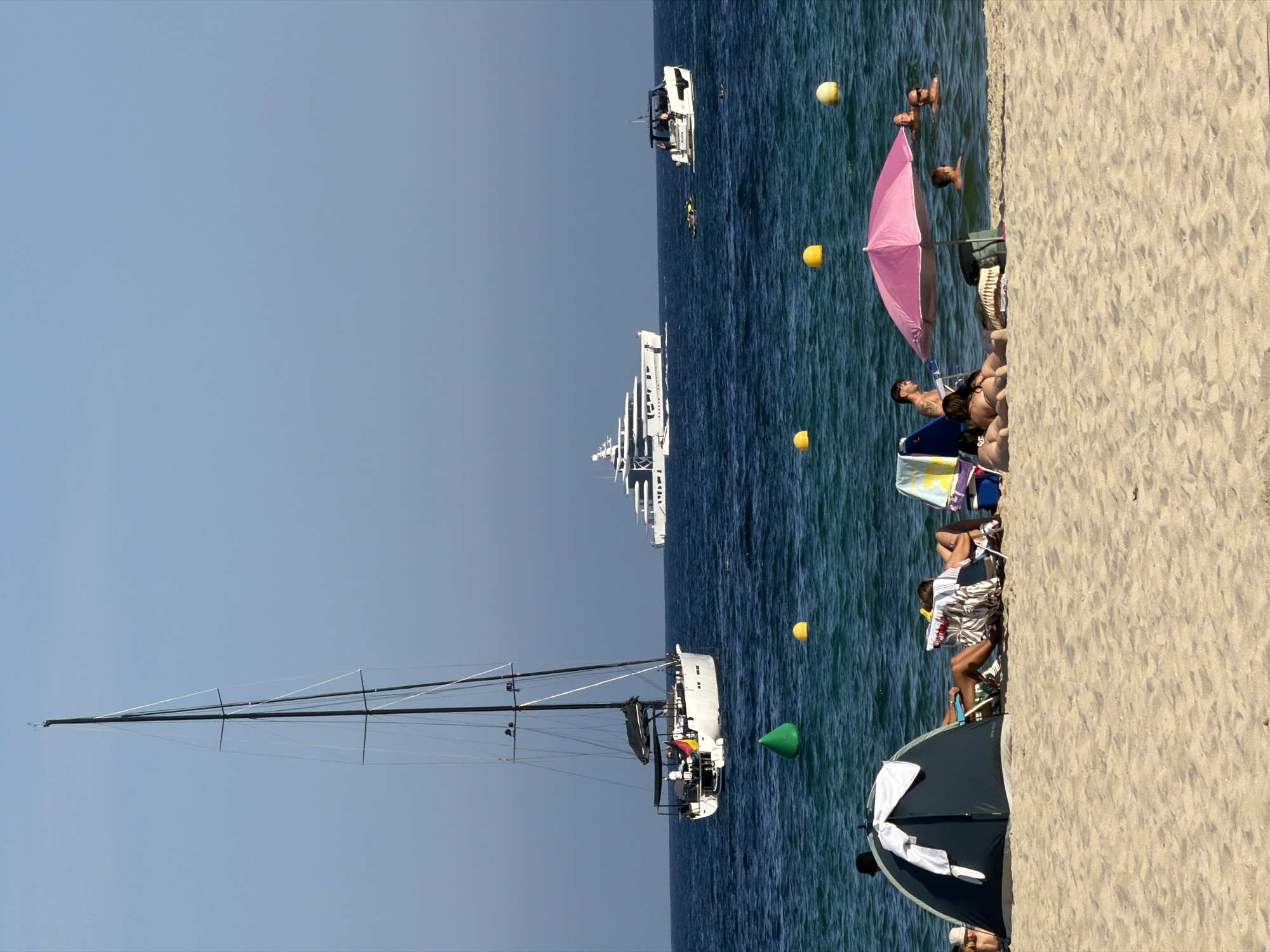 Sunny afternoon on Mallorca's southwest coast beaches