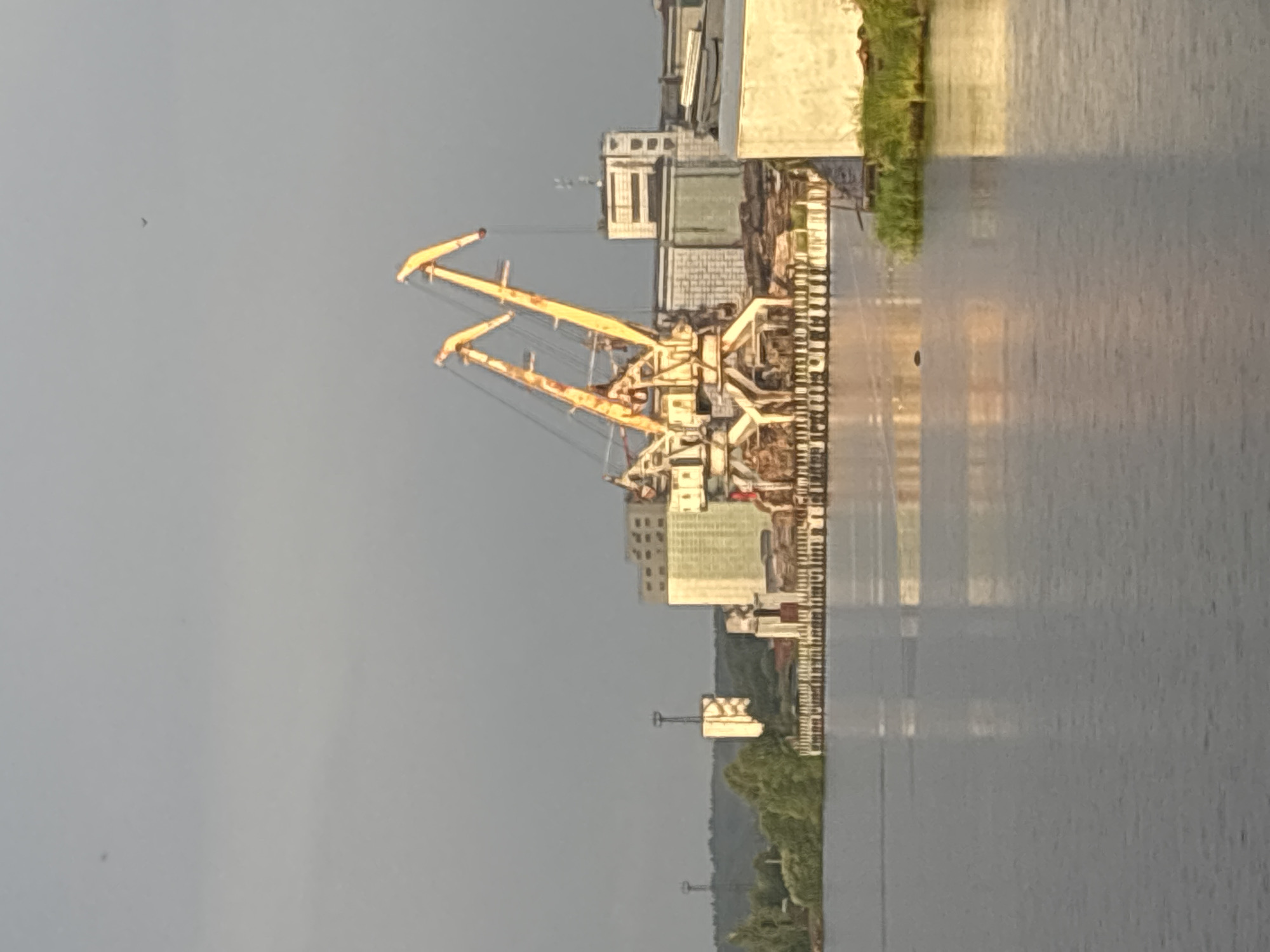 Waterside ride: docks, ruins, and a sunset stop