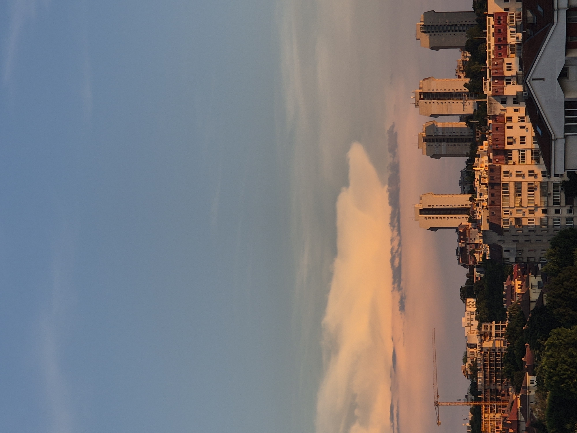 Urban sunset memories mixed with personal moments, disturbing scene