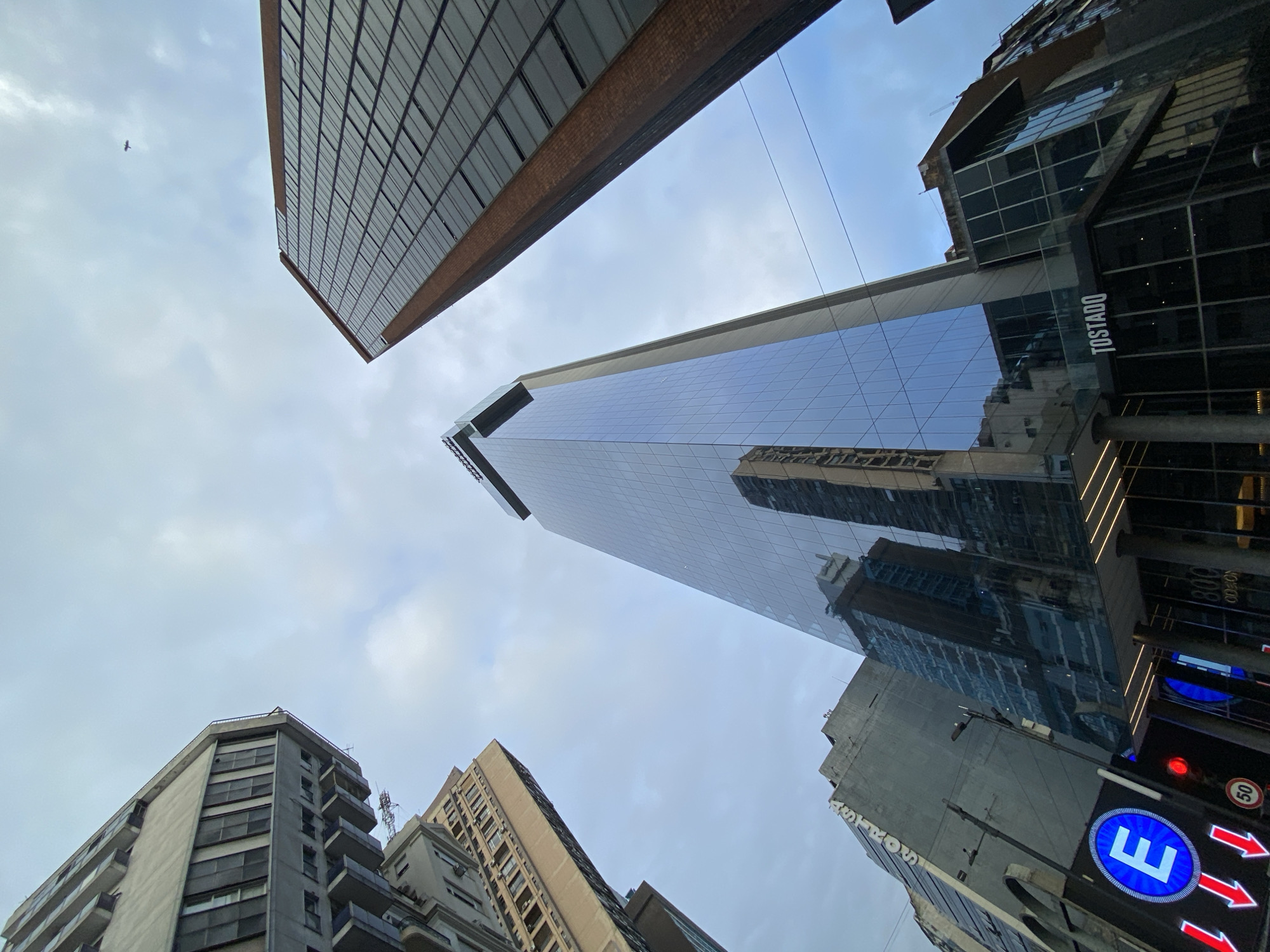 Buenos Aires urban architecture captured from street level perspectives