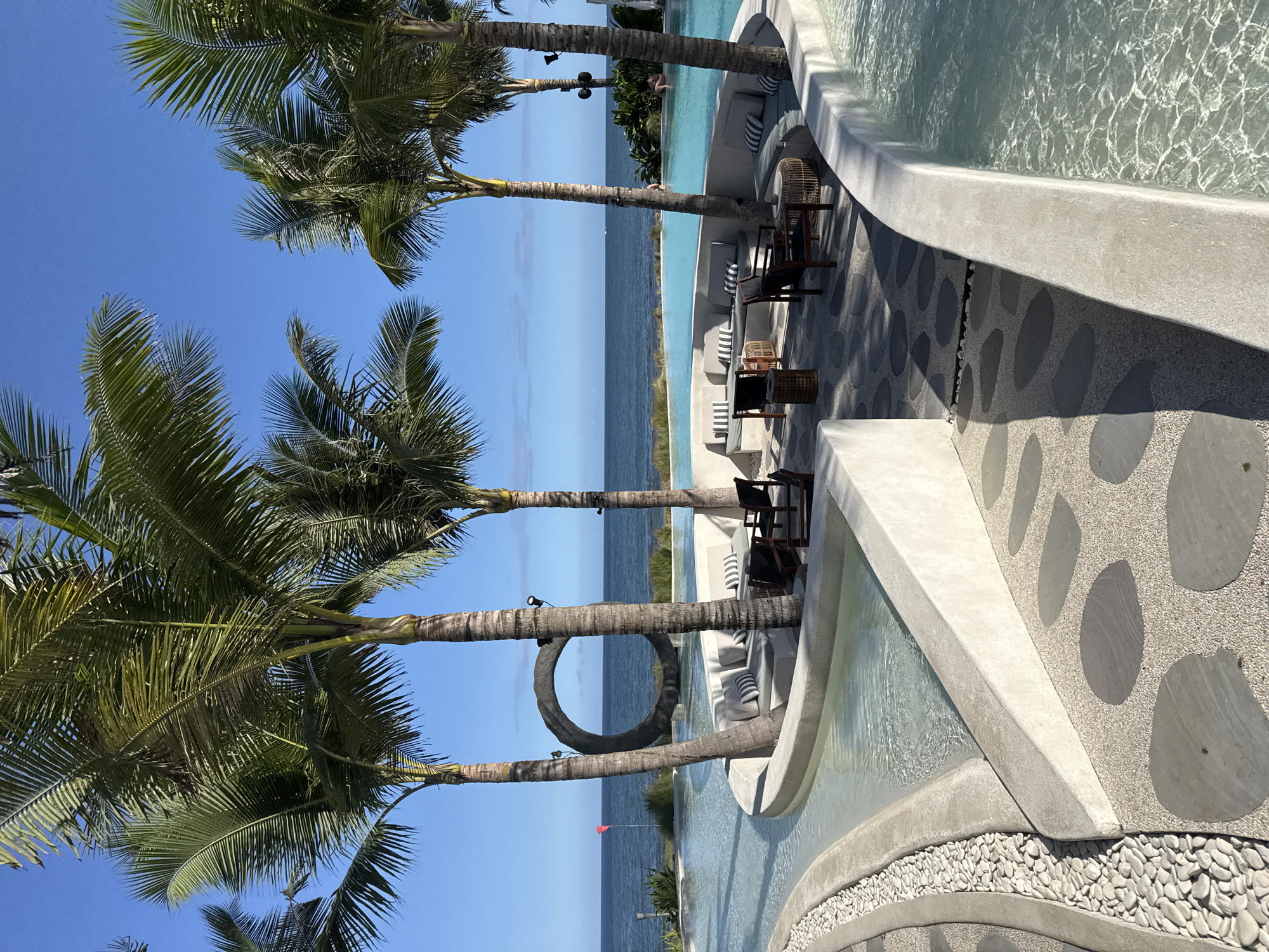 Morning resort activities documented at Moonstone Beach Lounge, Sukawati