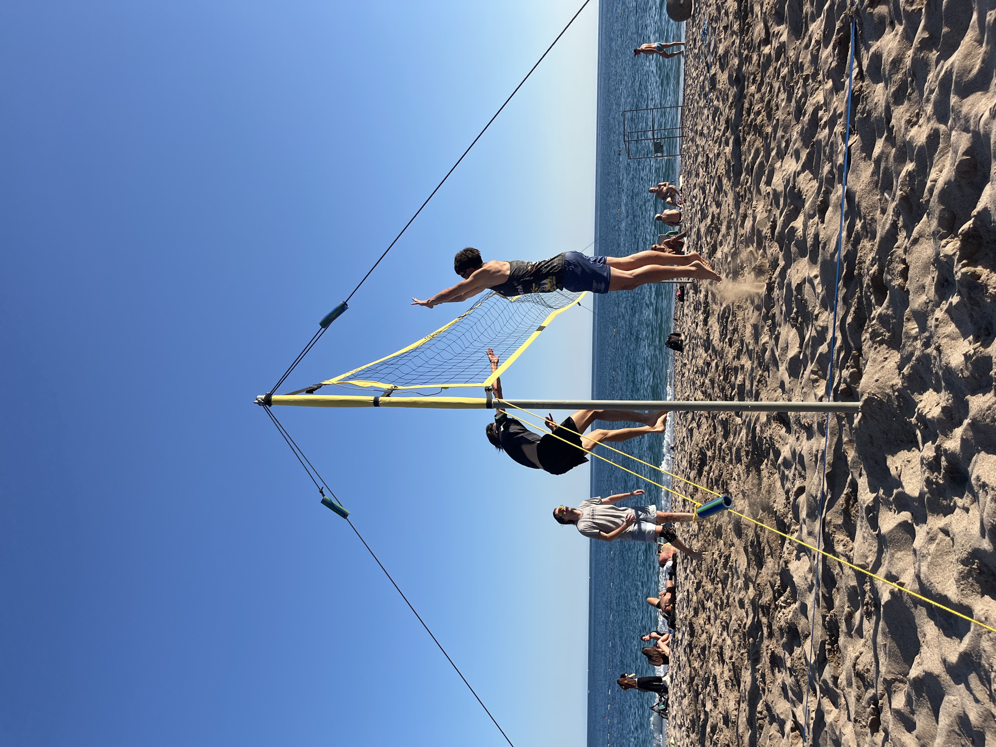 Beach volleyball game draws players to Montenegro's Adriatic coast