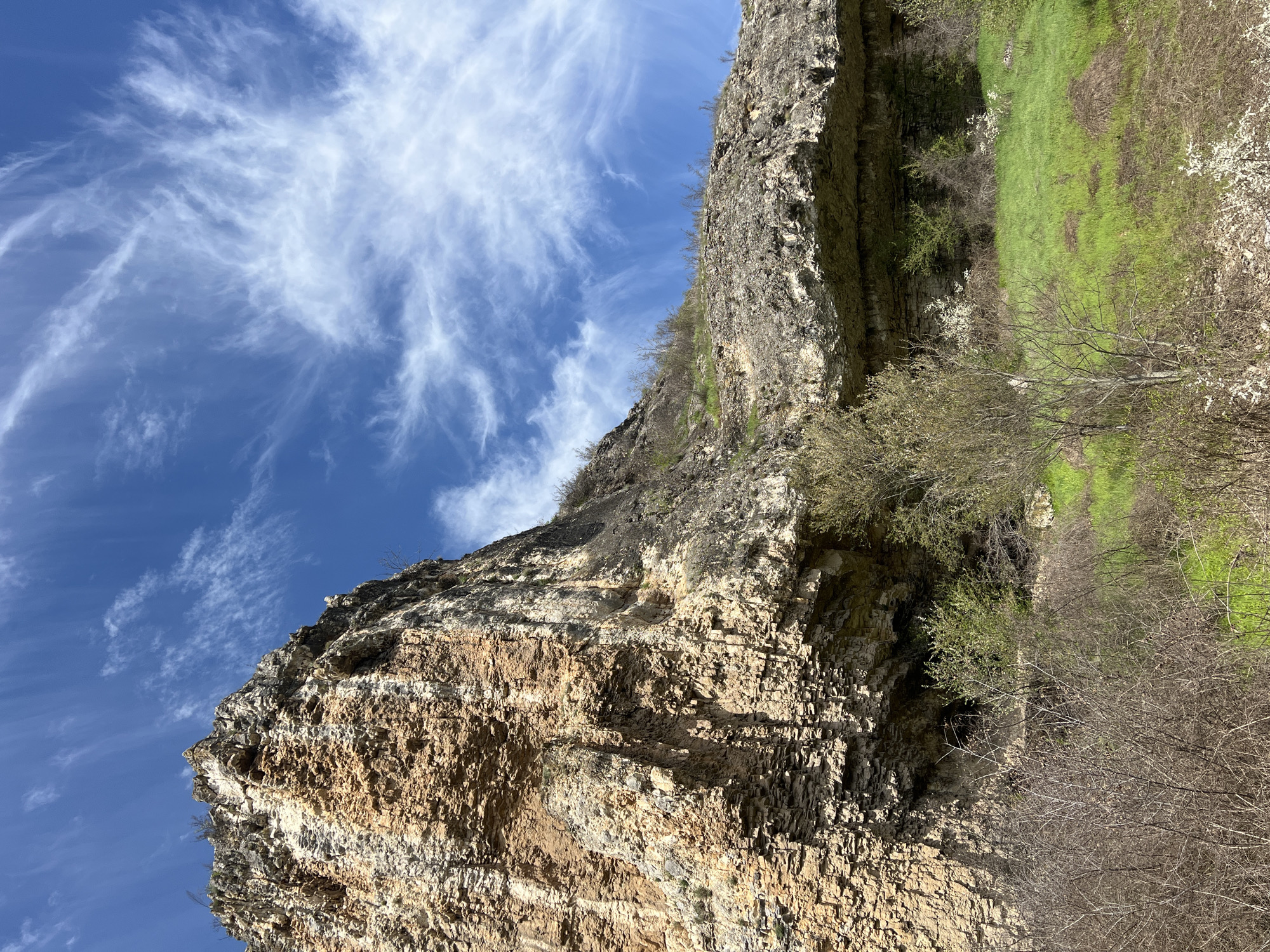 Rocky cliff face documented in Gortalovo, Bulgaria