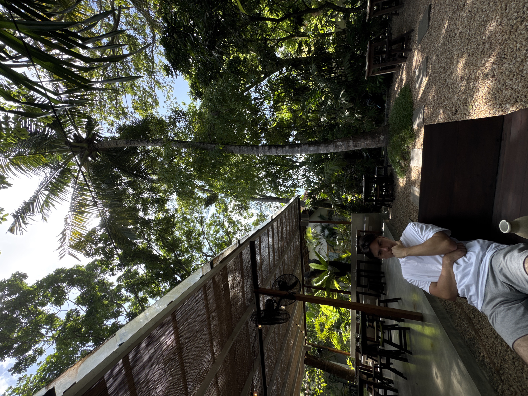 Café lunch spread at an outdoor spot in Ahangama