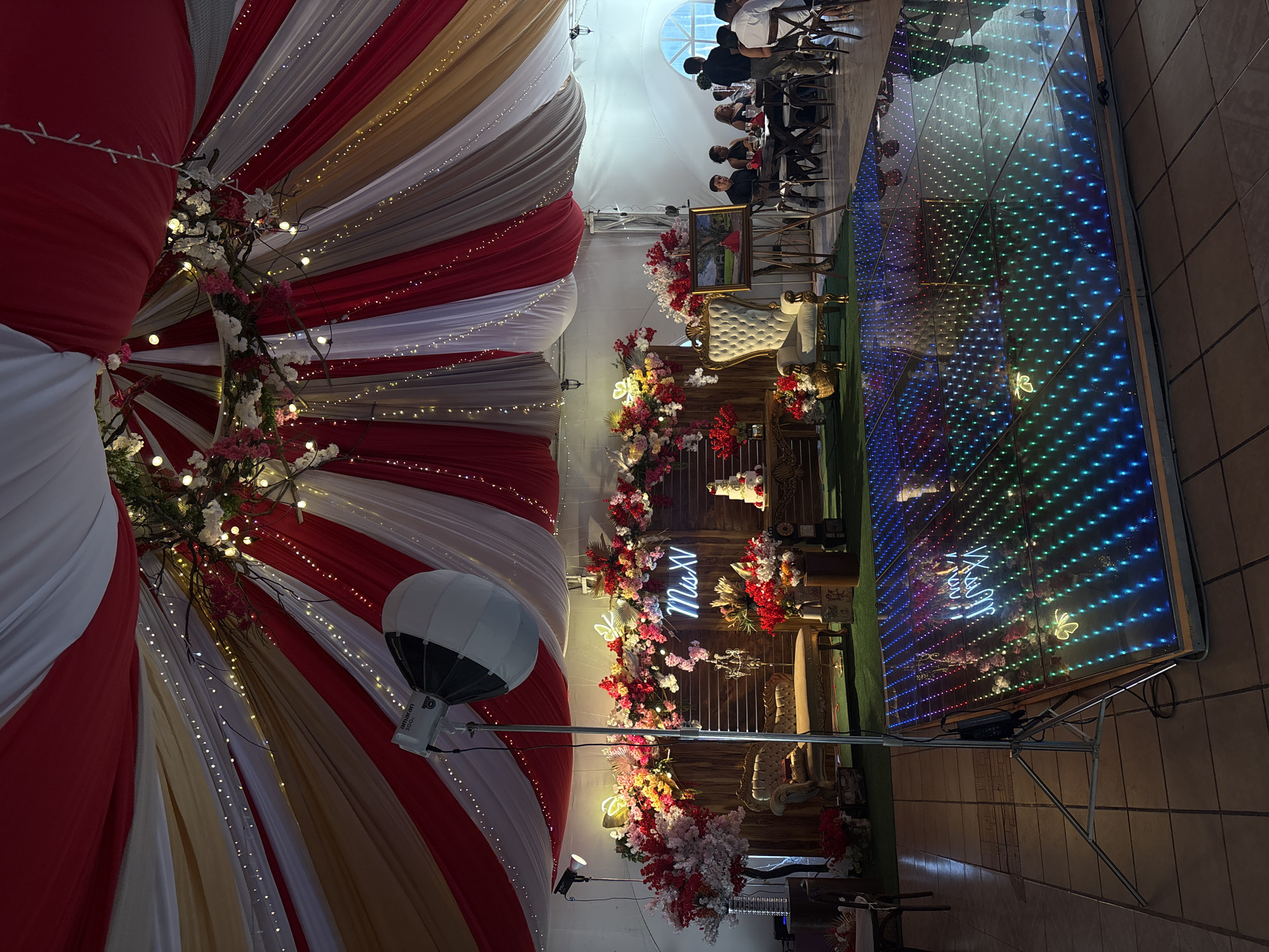 Quinceañera celebration held in Chilpancingo with elaborate decorations