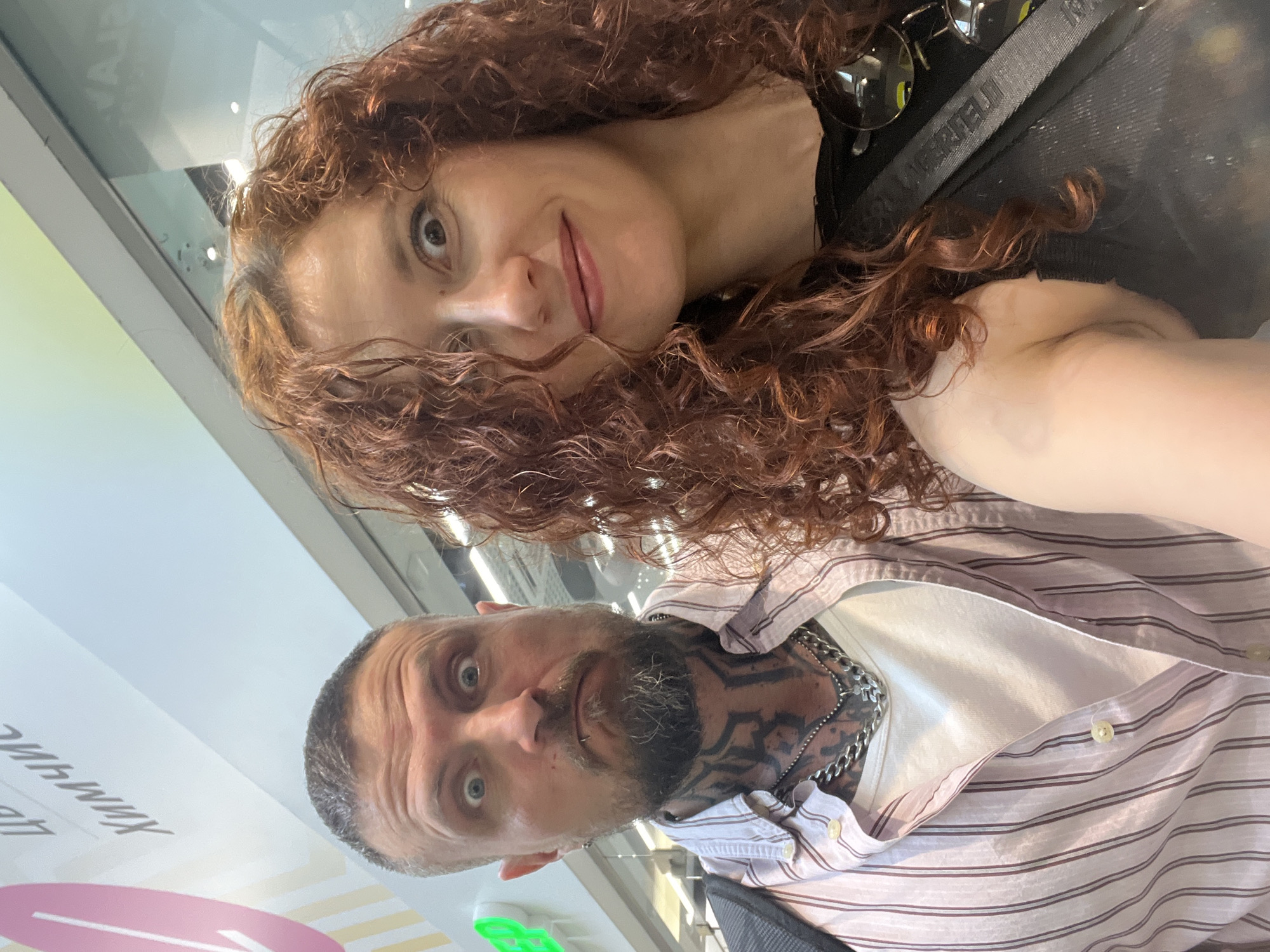 Couple poses for selfie in Saint Petersburg