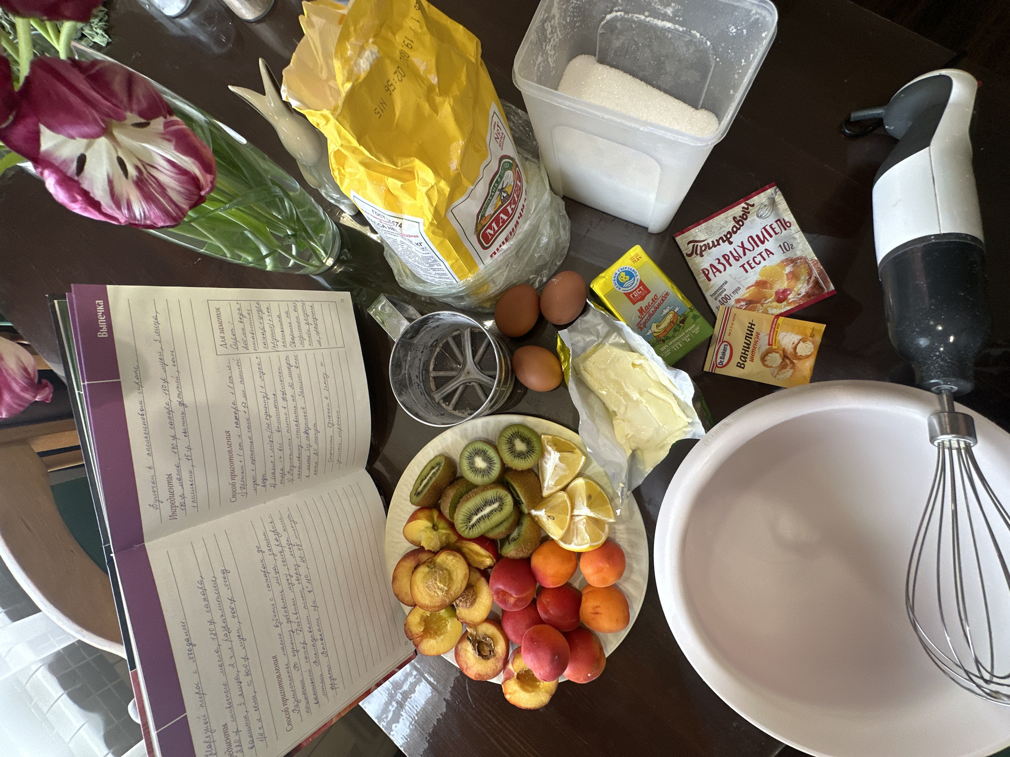 Early morning baking preparation documented in rural Chaikovsky, Russia