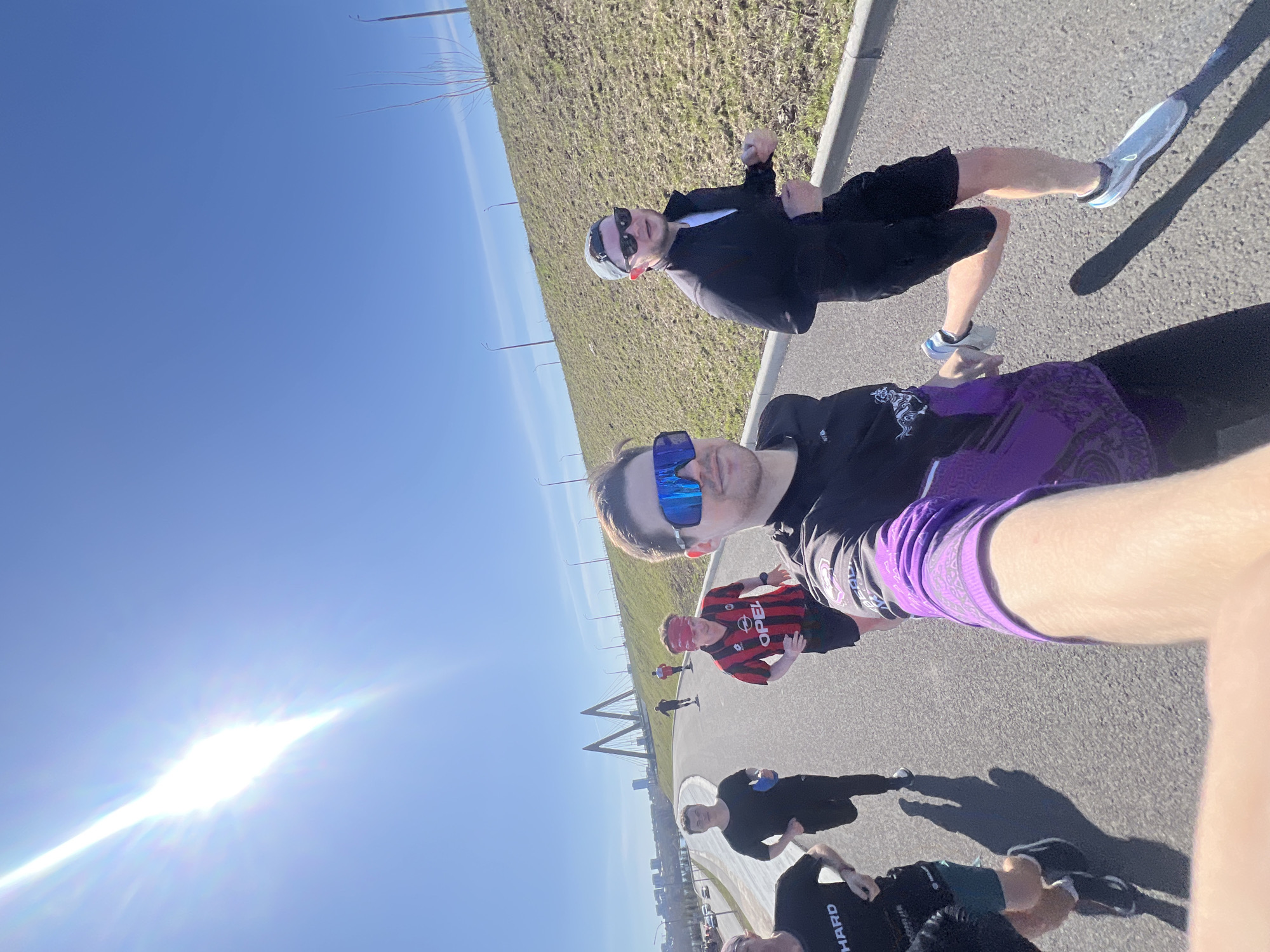 Morning walkers enjoy sunny weather on Kazan pathway