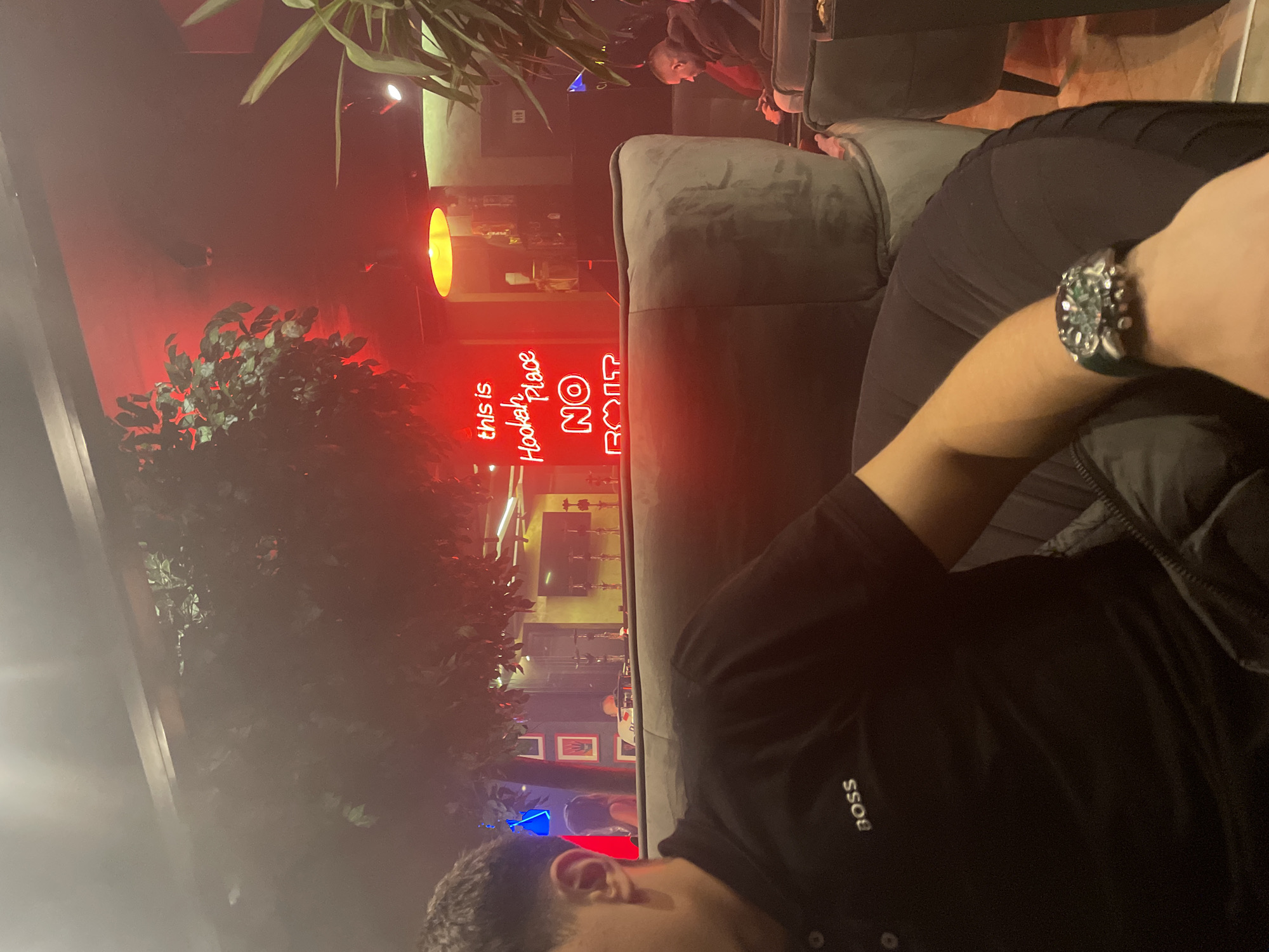 Evening hookah lounge visit documented in Varna, Bulgaria