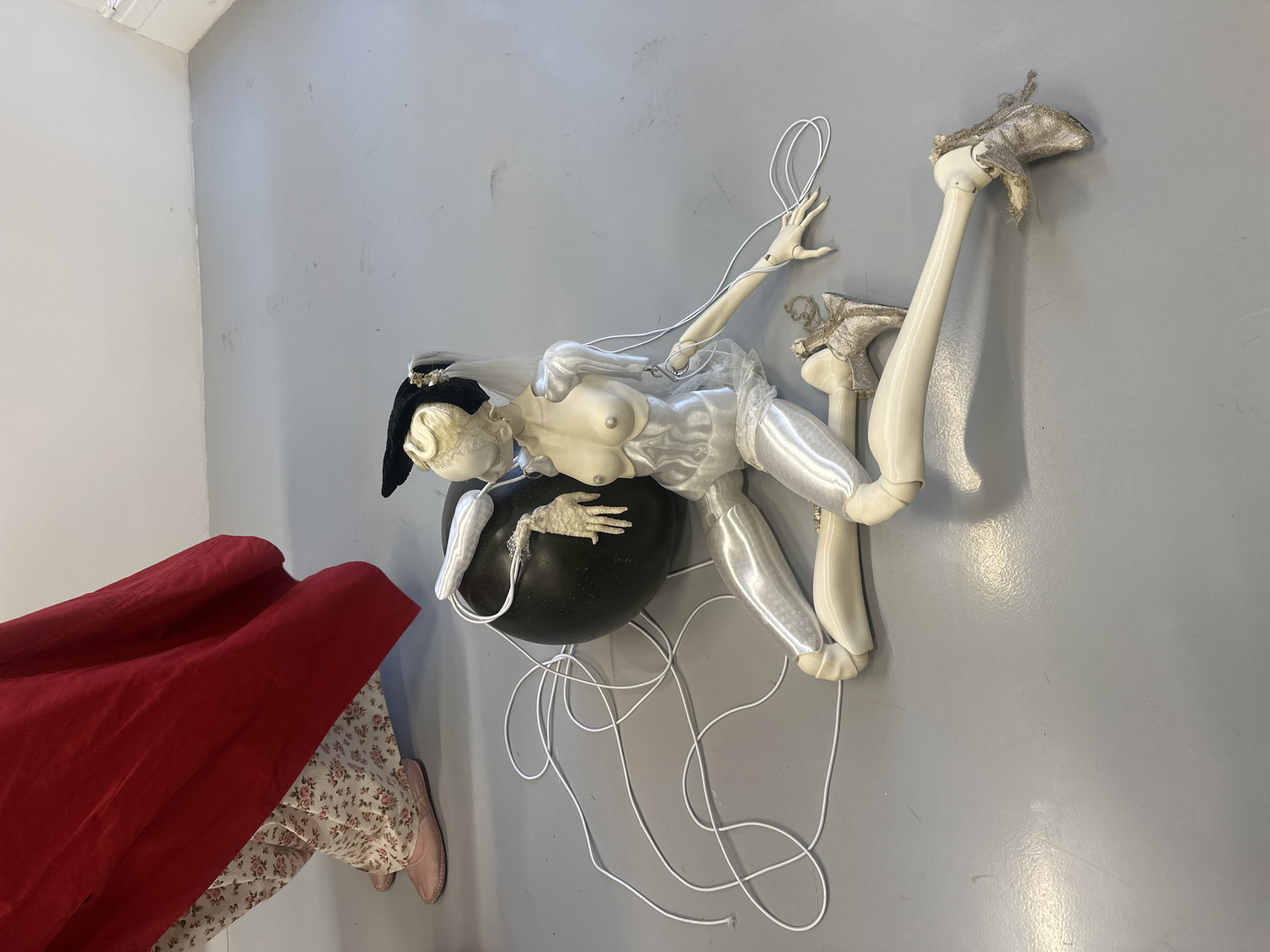 Art installation observed in London gallery space