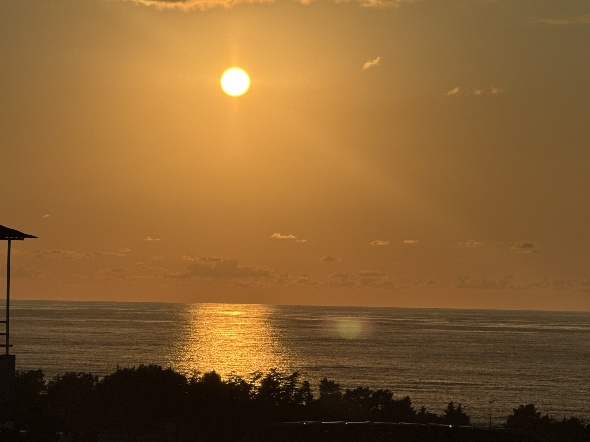 Black Sea sunset from Batumi, caught from multiple angles