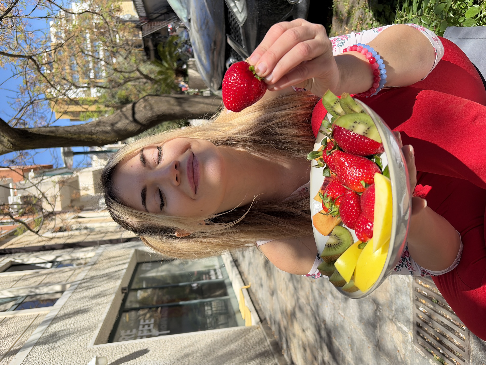 Morning coffee service captured at Budva café