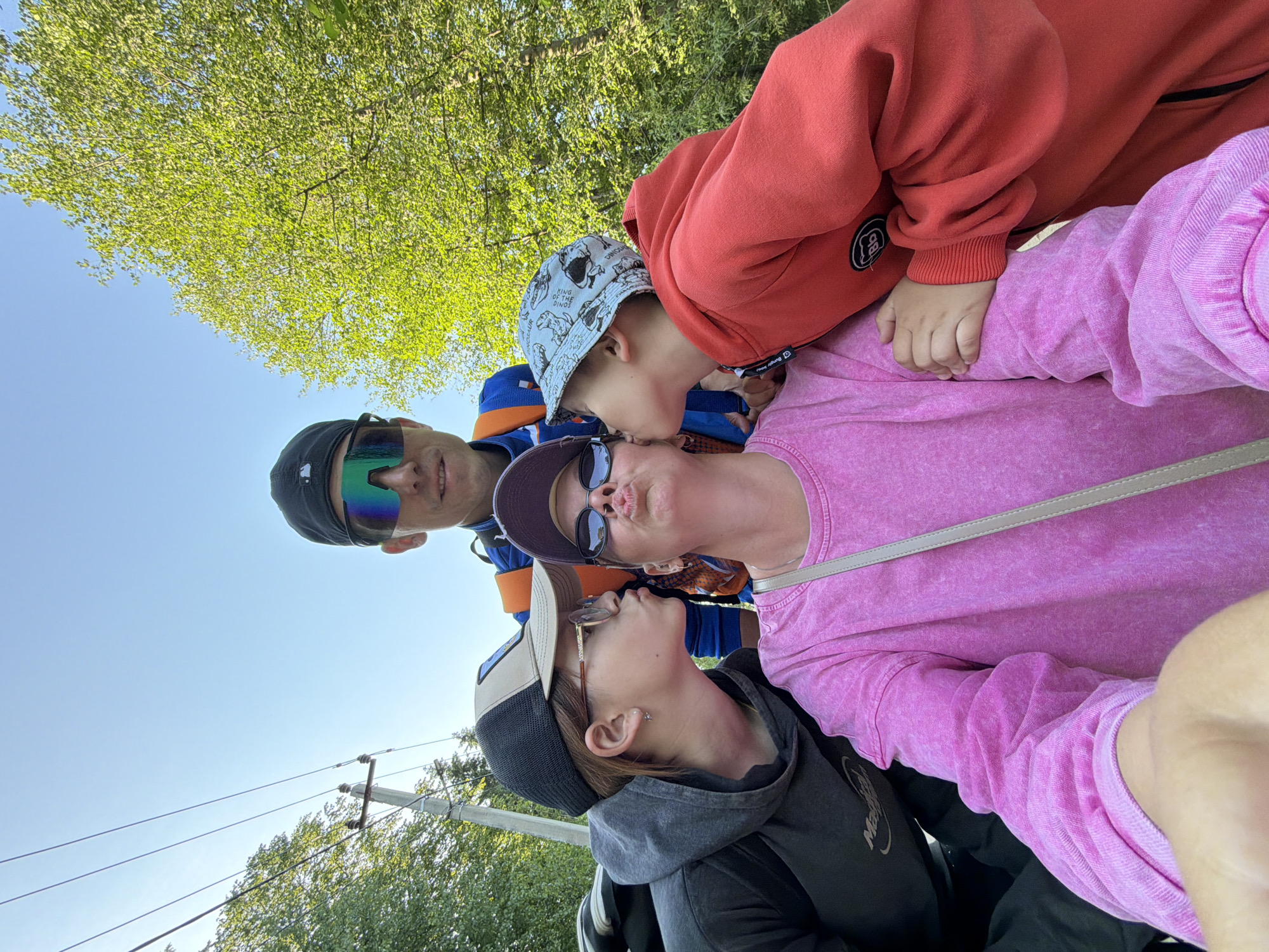 Outdoor selfies captured in sunny Chaikovsky, Russia