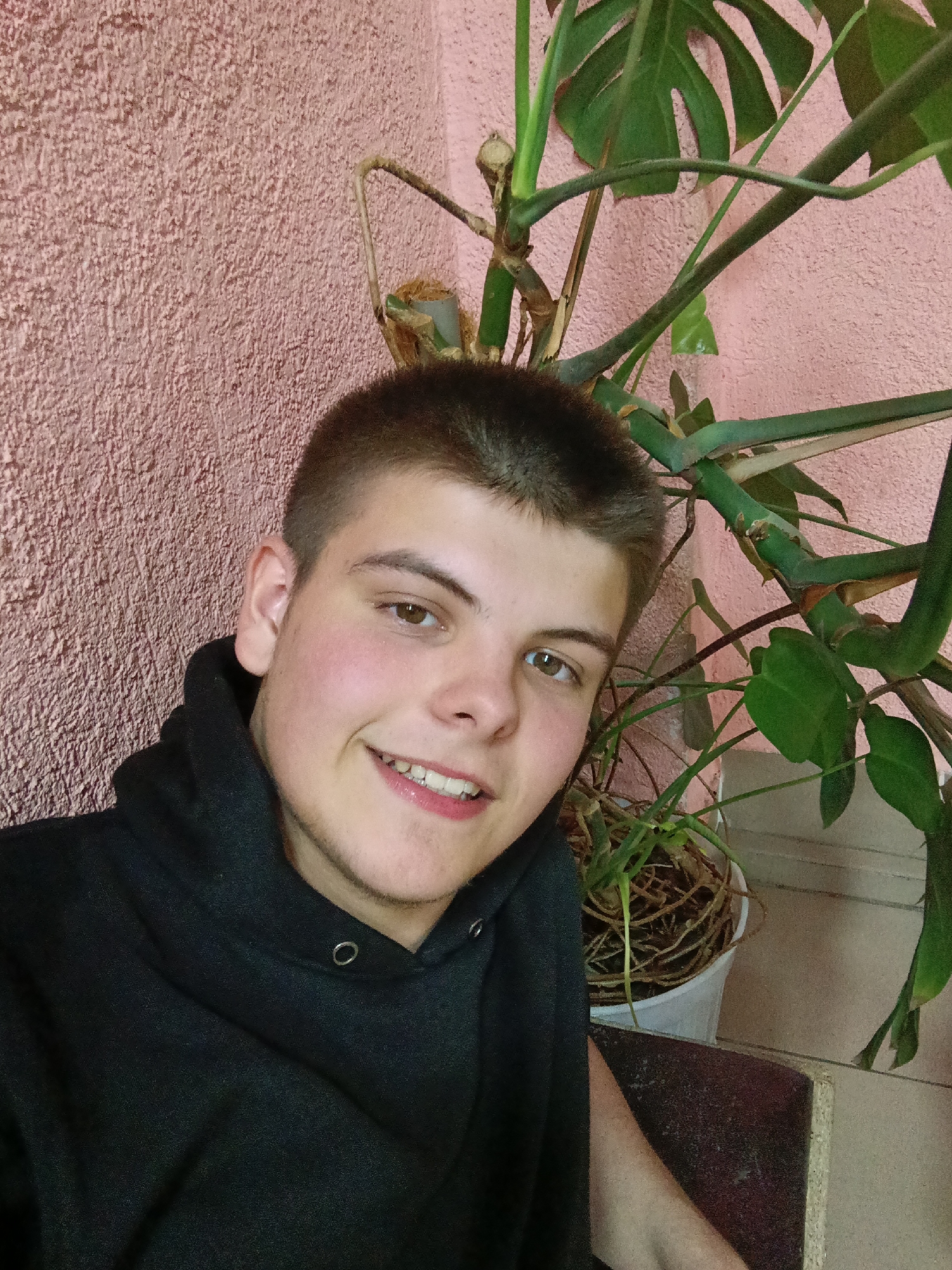 Young man documents afternoon walk through rural Russian town