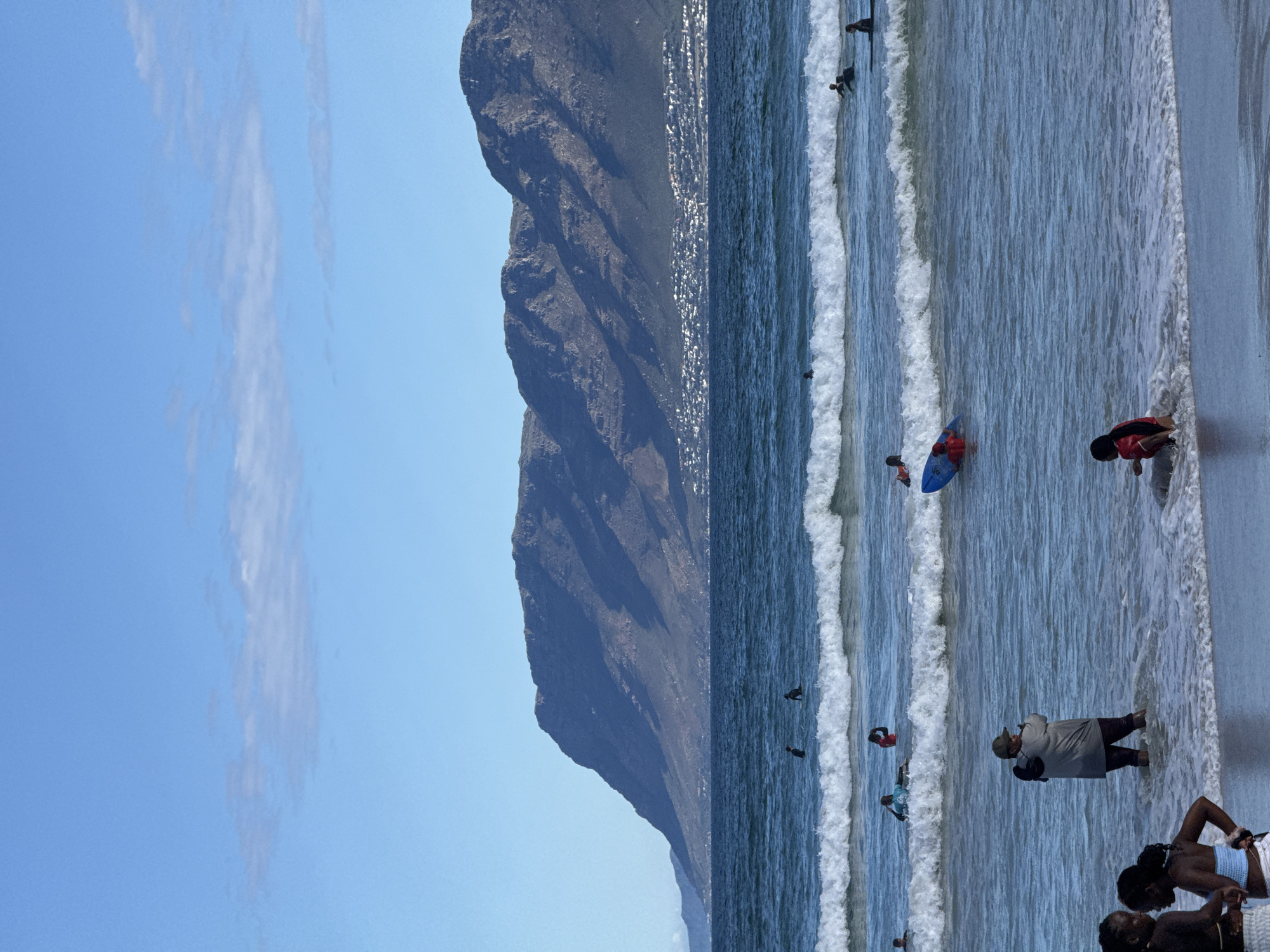 Afternoon beach life documented at Muizenberg surf spot
