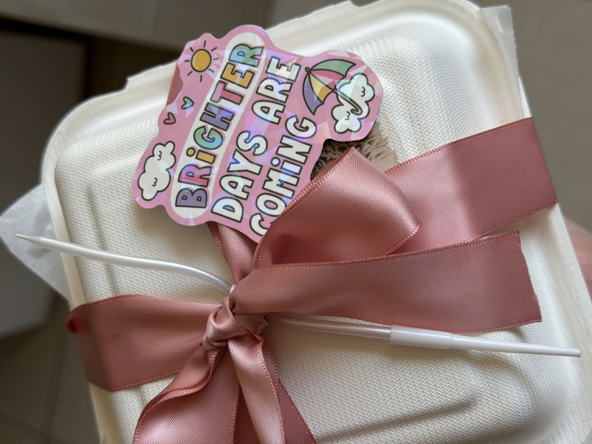 One-month celebration with cakes and macarons in Tel Aviv