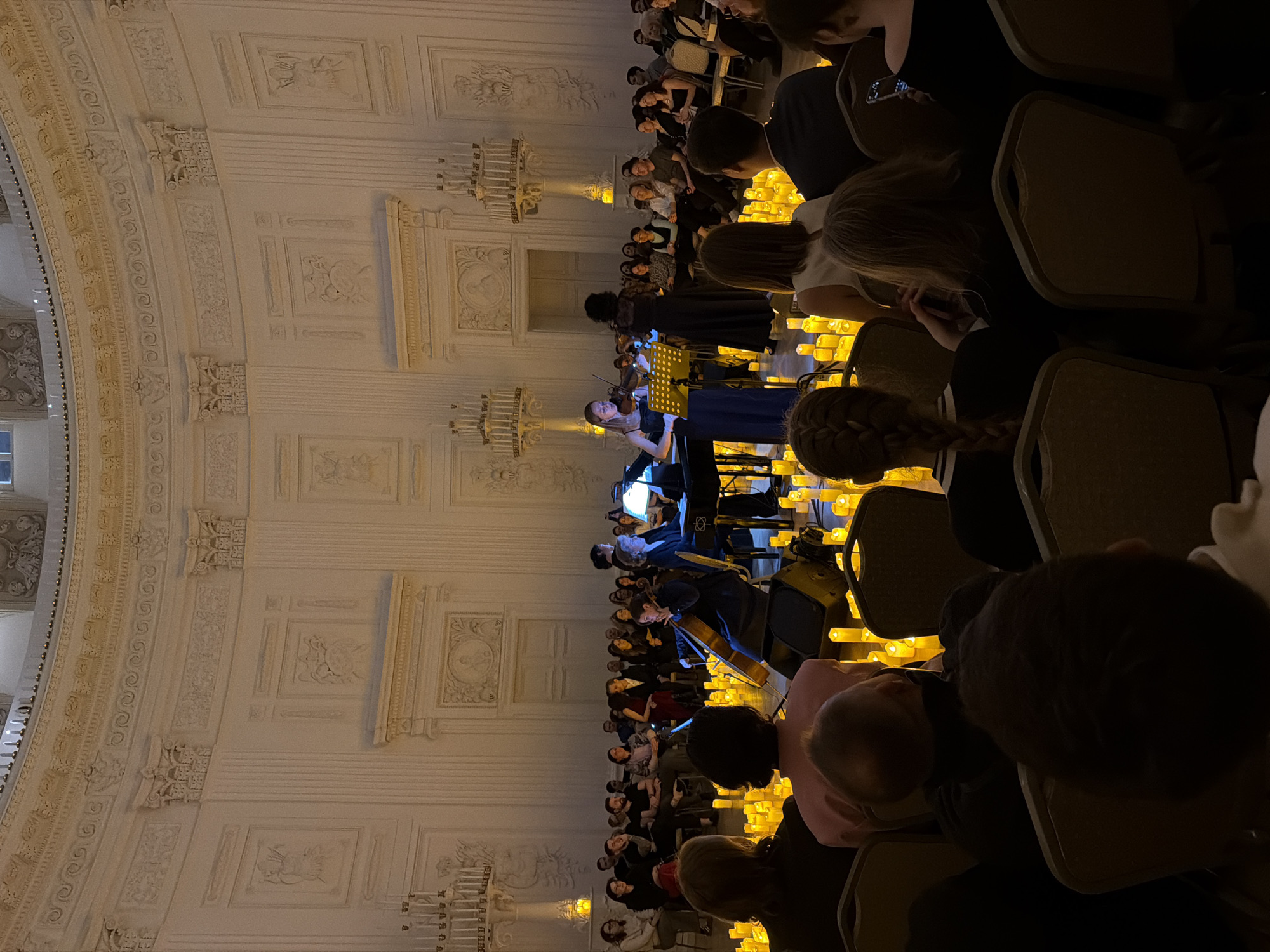 Candlelit classical concert held in ornate Khimki hall