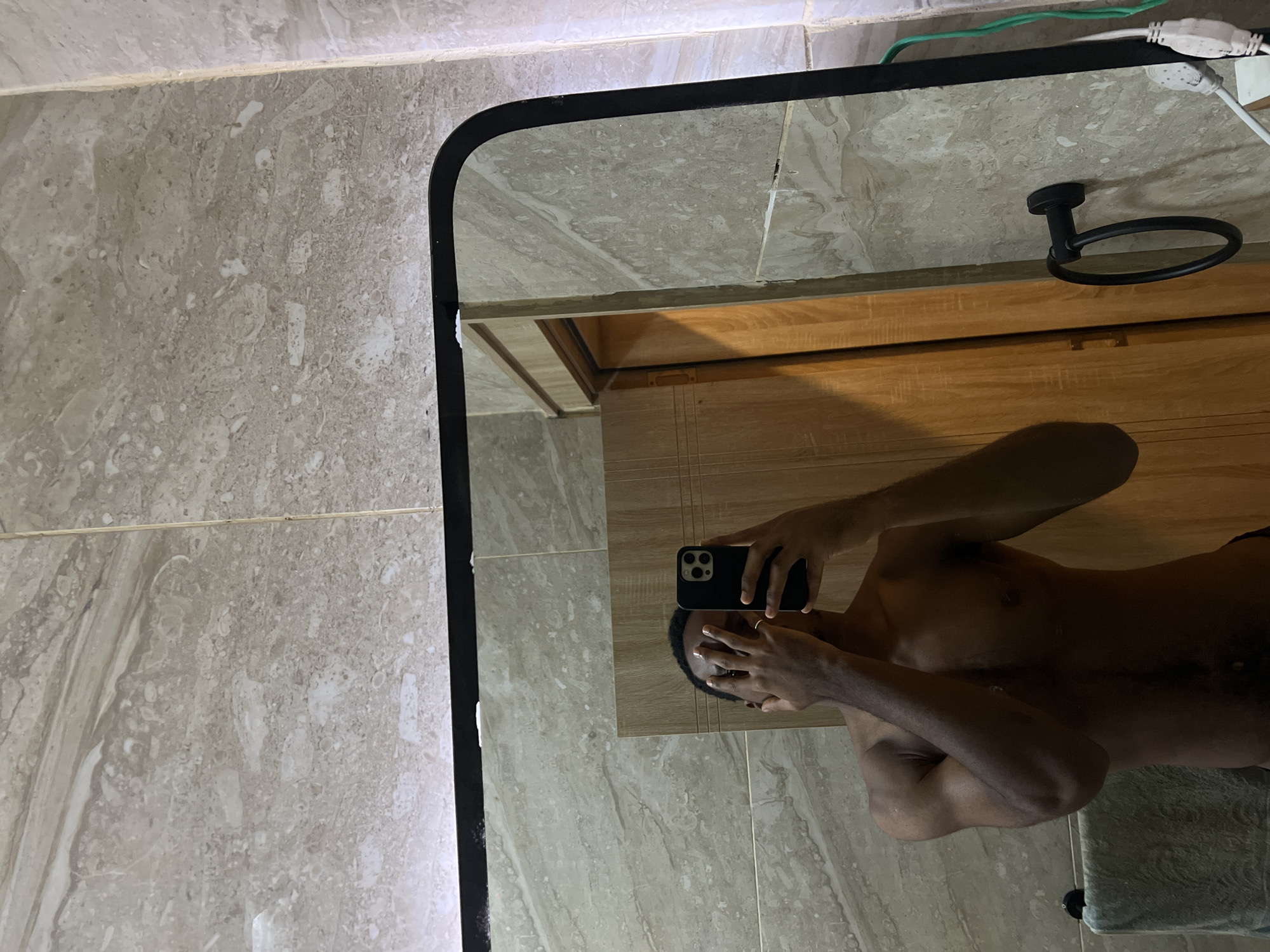 Morning routine documented in Gwarinpa hotel room