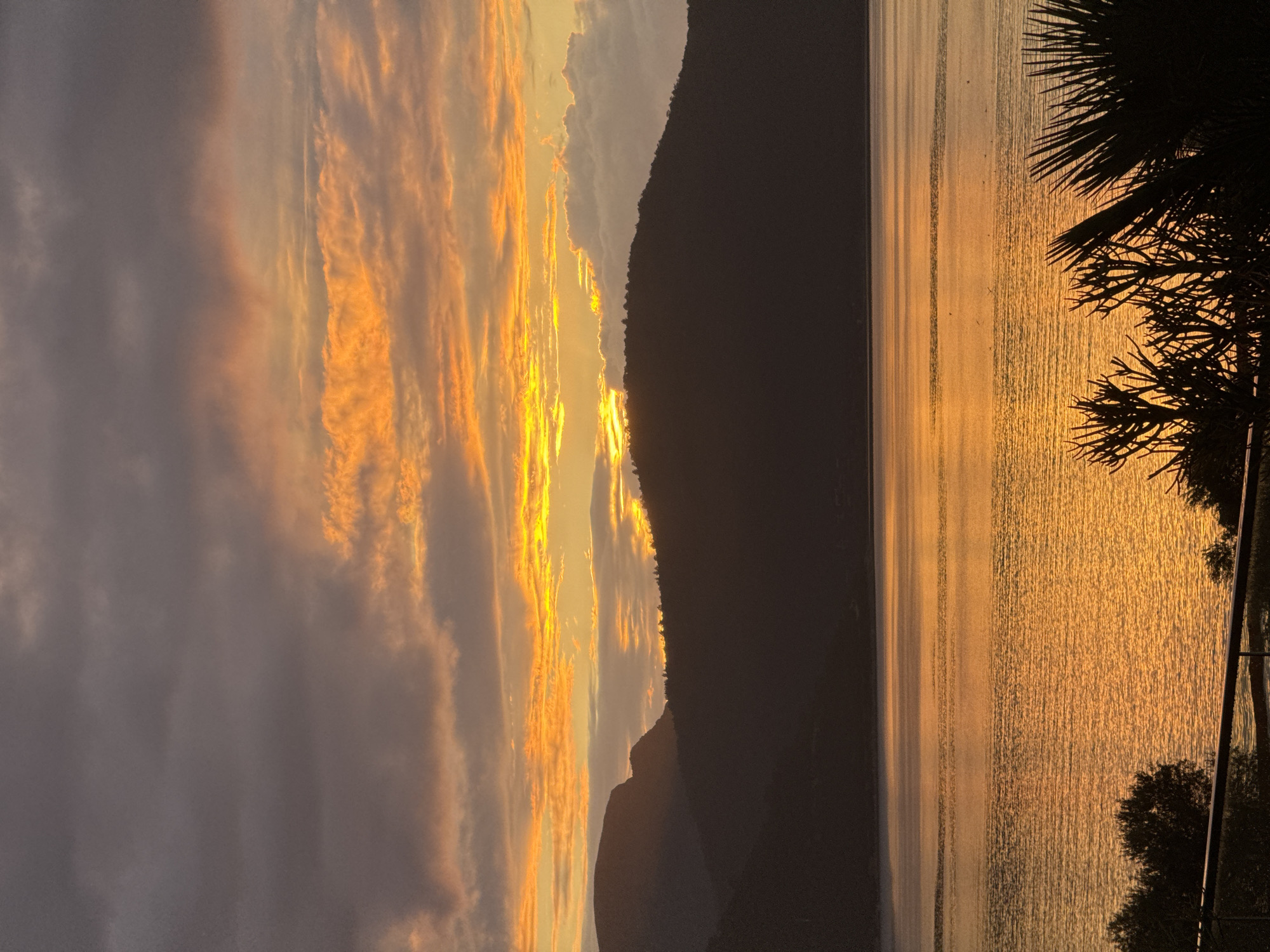 Sunset over Aegean Sea captured by witnesses in Bodrum