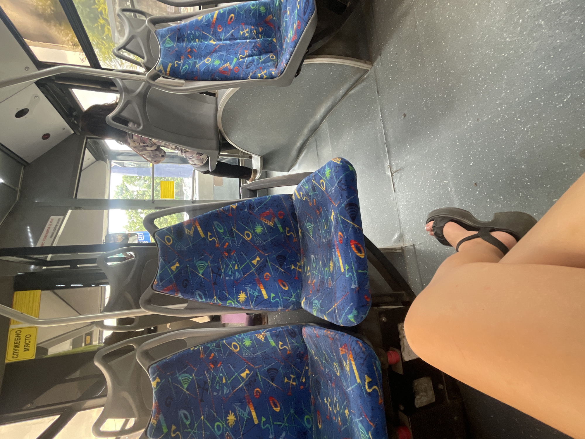 Bus ride, apartment blocks, a street cat, and a parked SUV