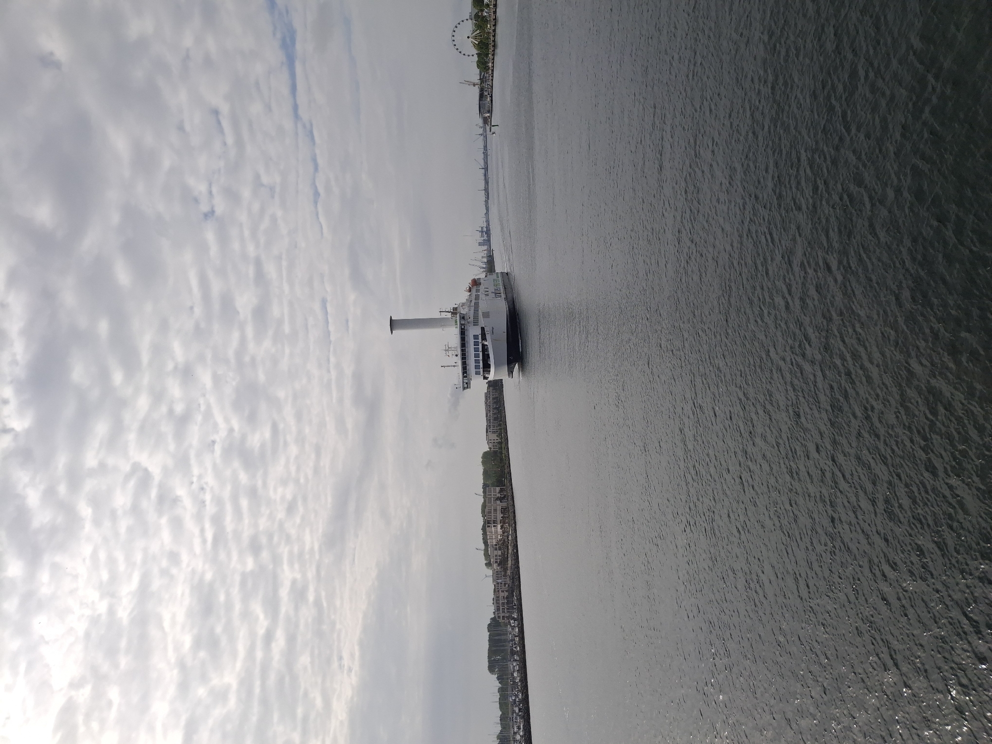 Scandlines ferry 'Copenhagen' navigates Warnow River in Rostock
