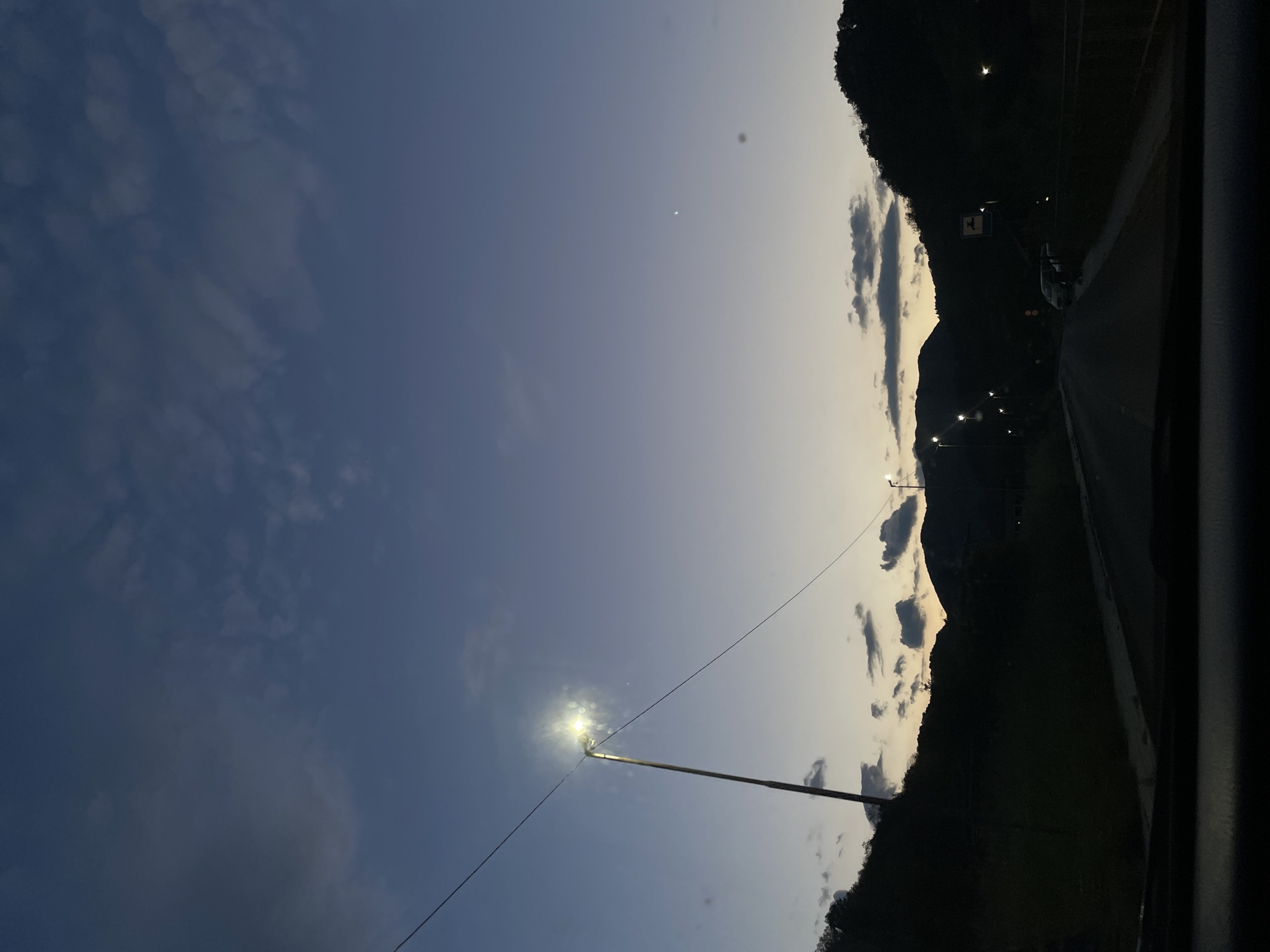 Evening roadway scenes captured in Zlatograd, Bulgaria