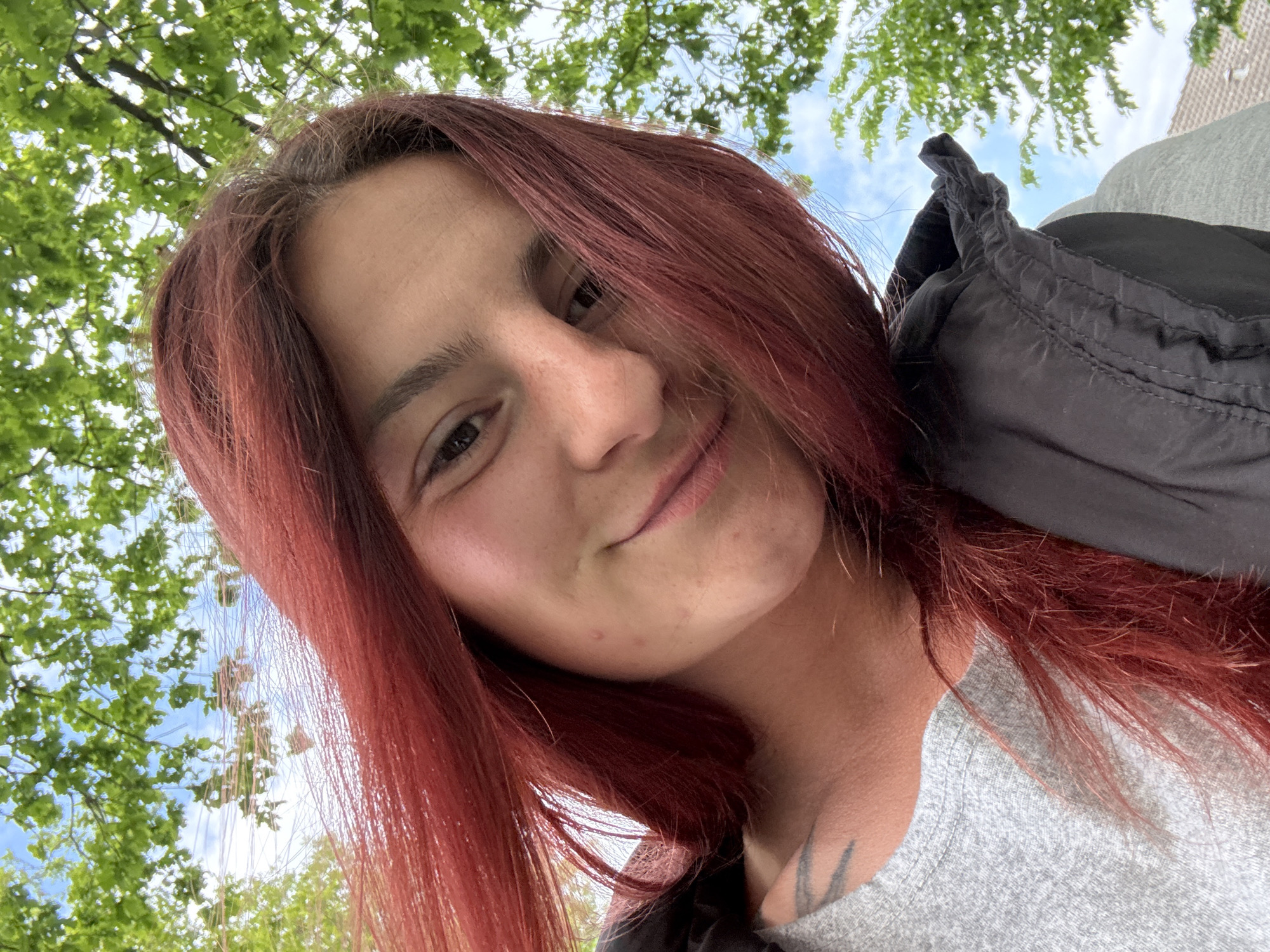 Person takes selfie in Veghel, Netherlands