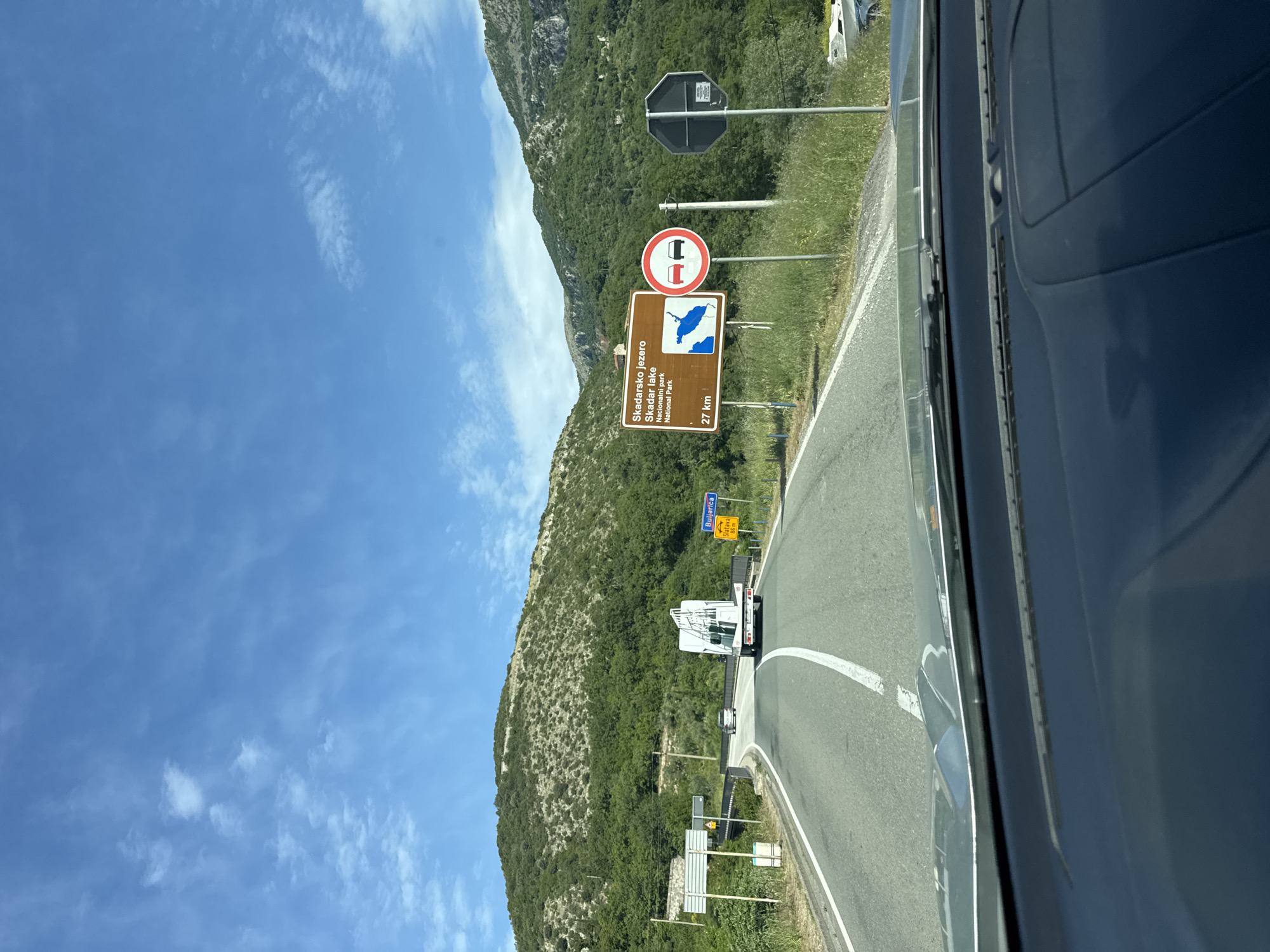 Mountain road documented in Kaluđerac, Montenegro