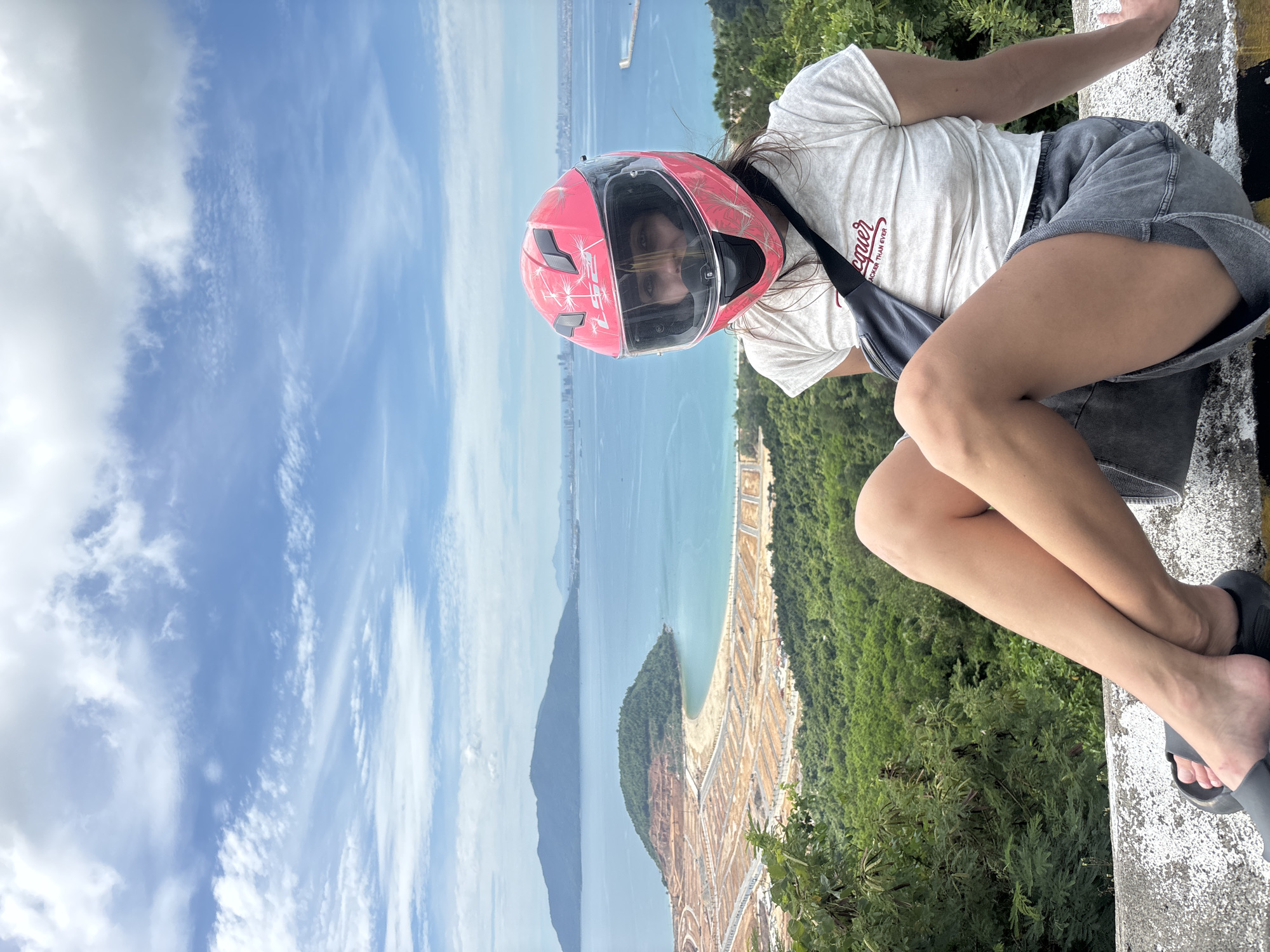 Hilltop viewpoint stop on Son Tra Peninsula, Da Nang
