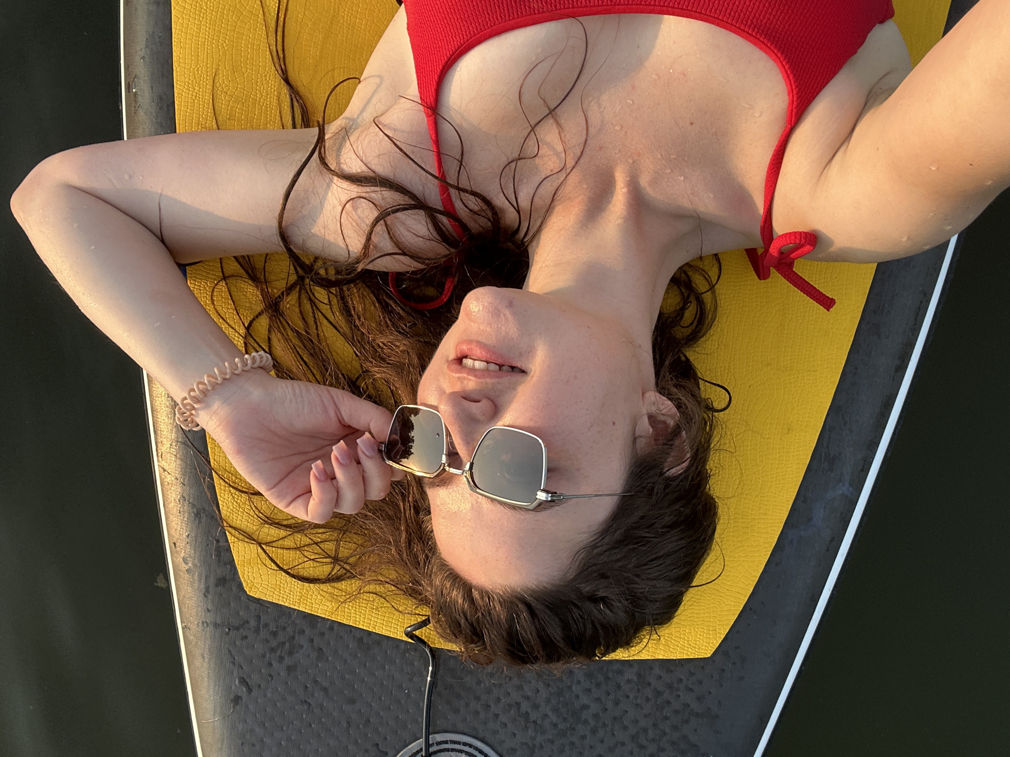 Paddleboard afternoon on calm waters near Ufa
