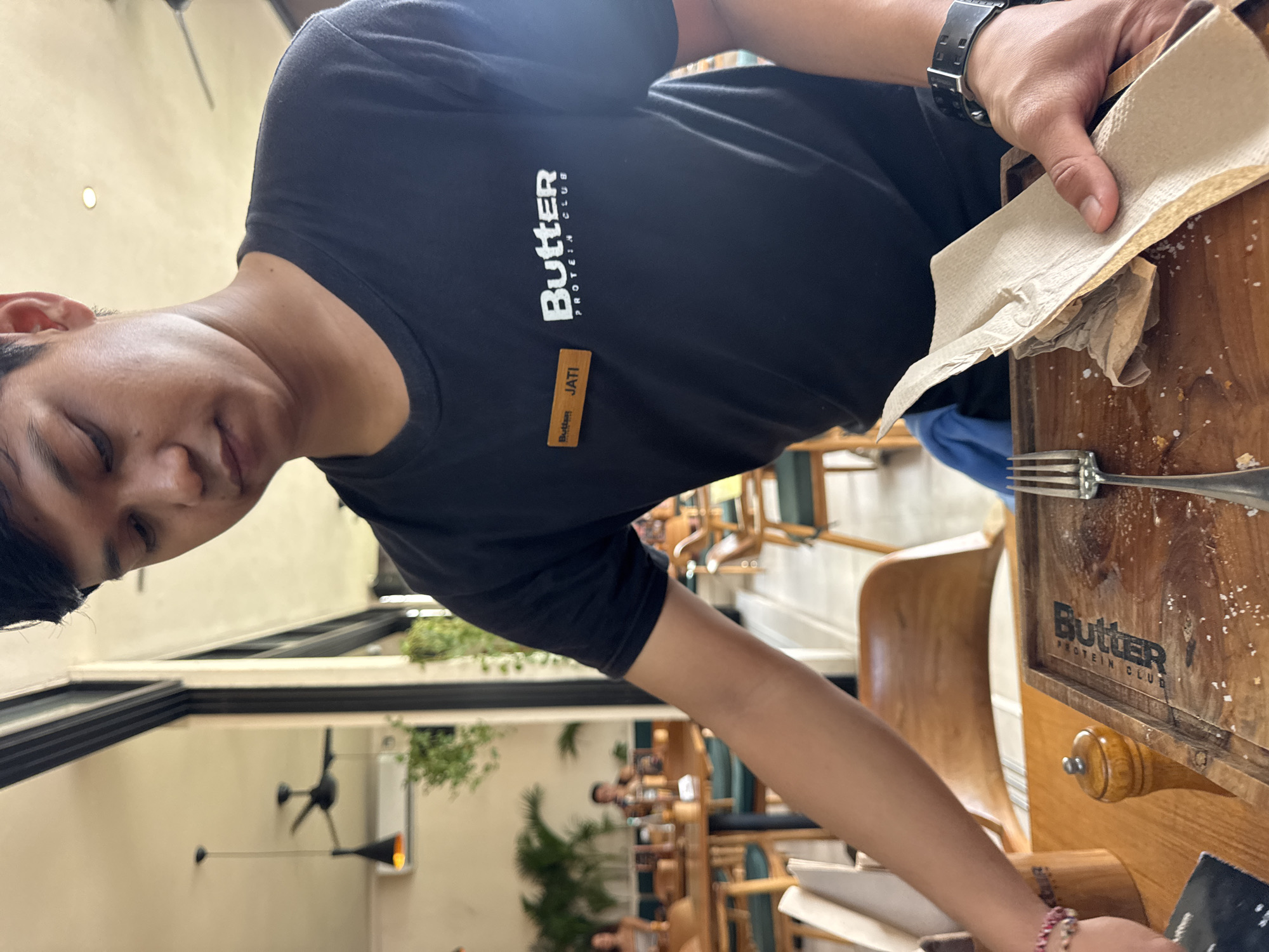 Breakfast stop at Butter Protein Club cafe in Mengwi, Bali