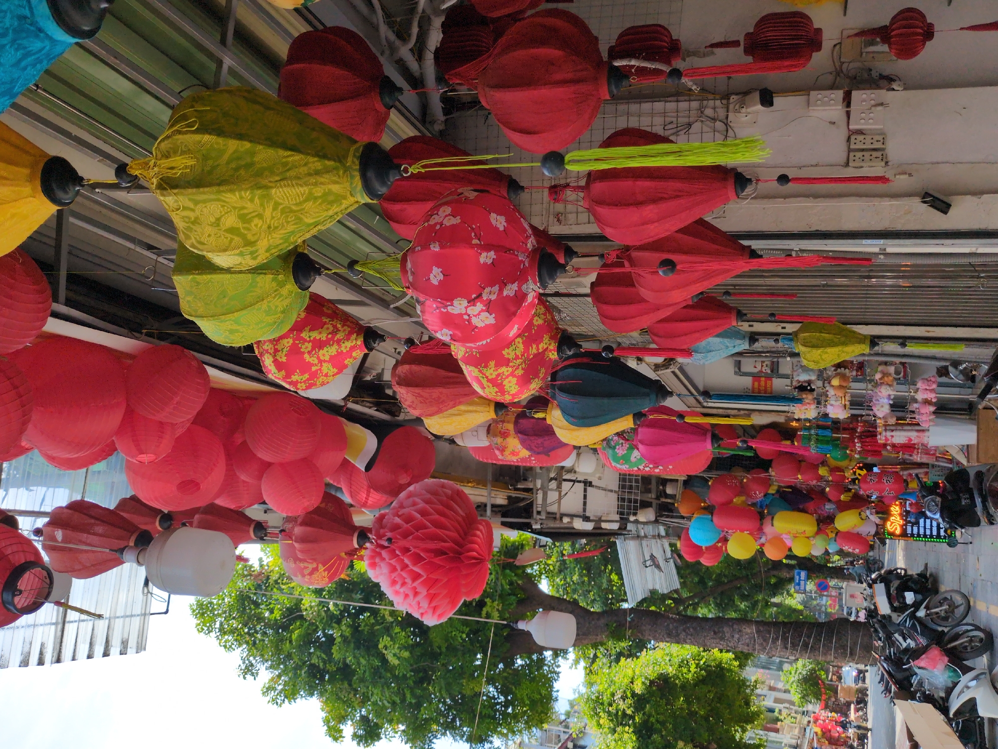 Hanoi's Old Quarter buzzing during a festive morning