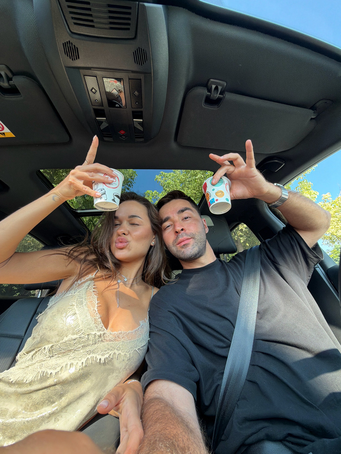 Ice cream stop and car selfies on a sunny Italian afternoon