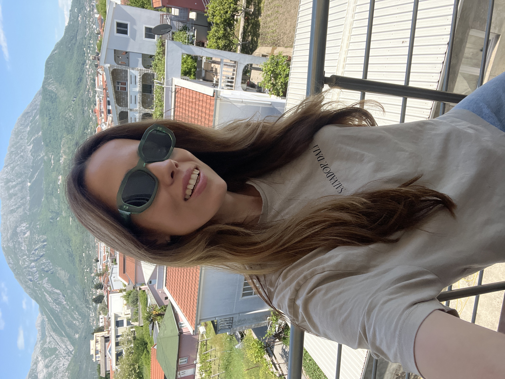 Tourists capture selfies, views in Montenegro mountain town