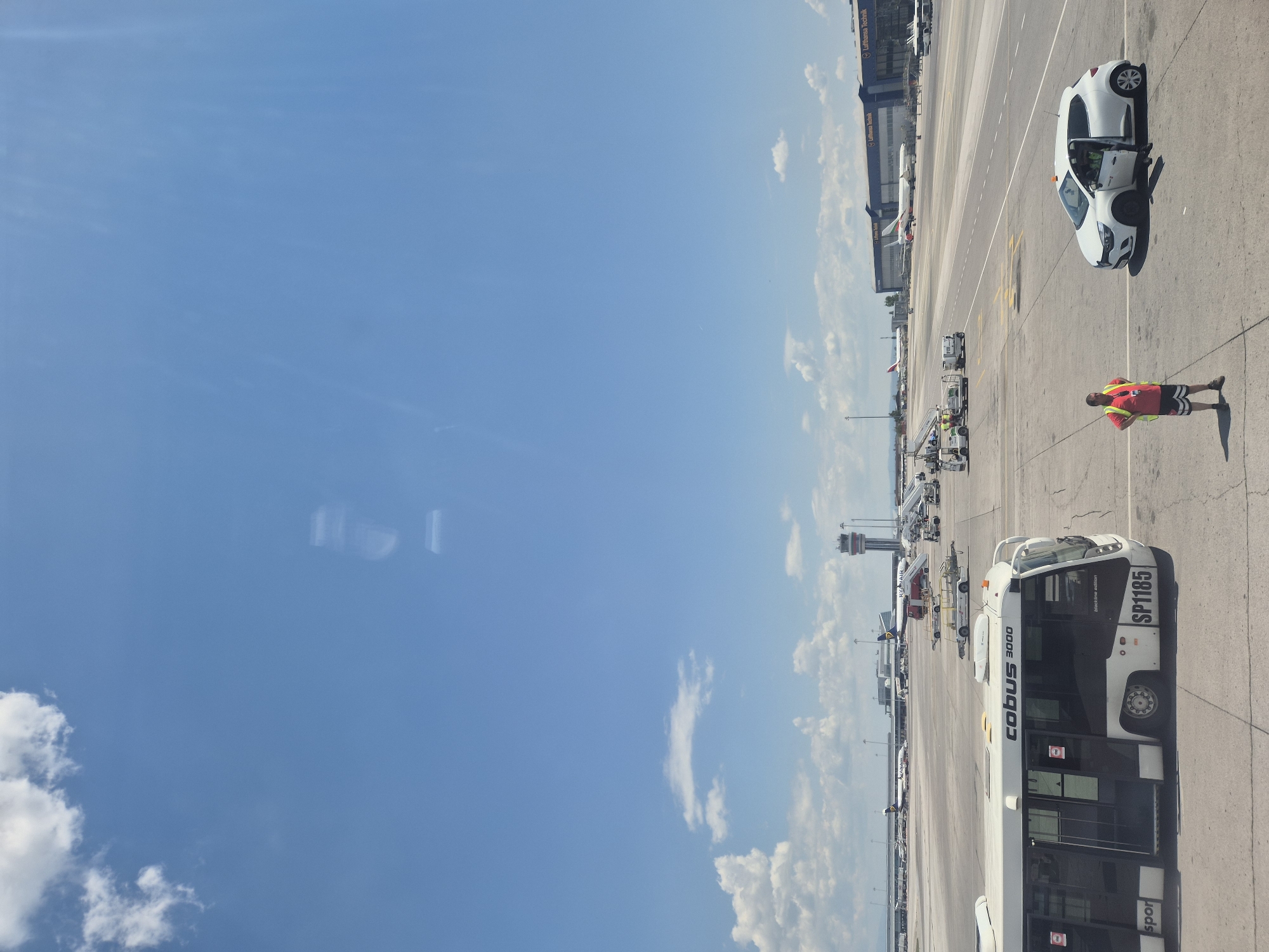 Morning departure from Sofia Airport, Ryanair flight boarding