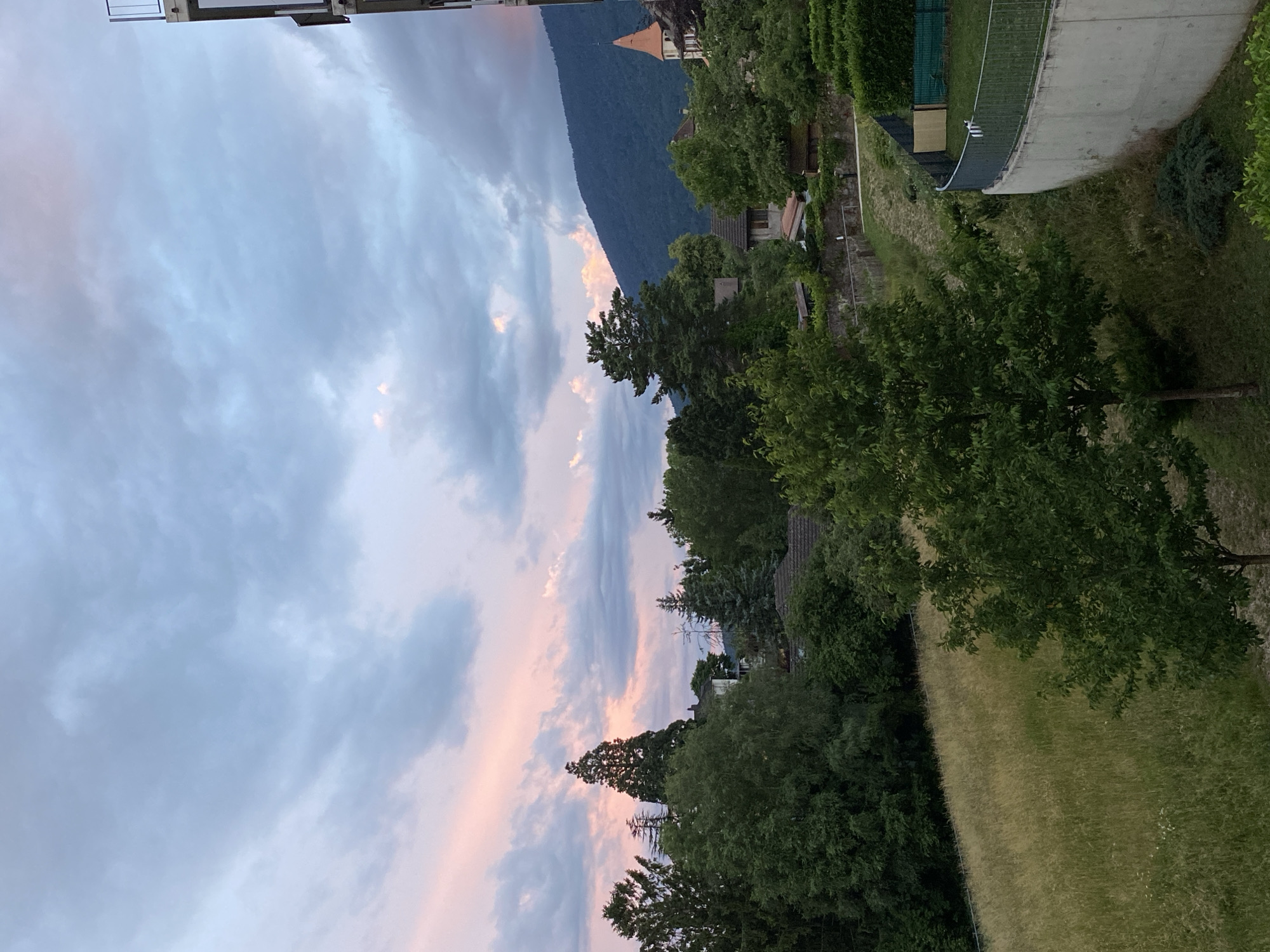 Evening balcony moments captured in Milvignes residential area