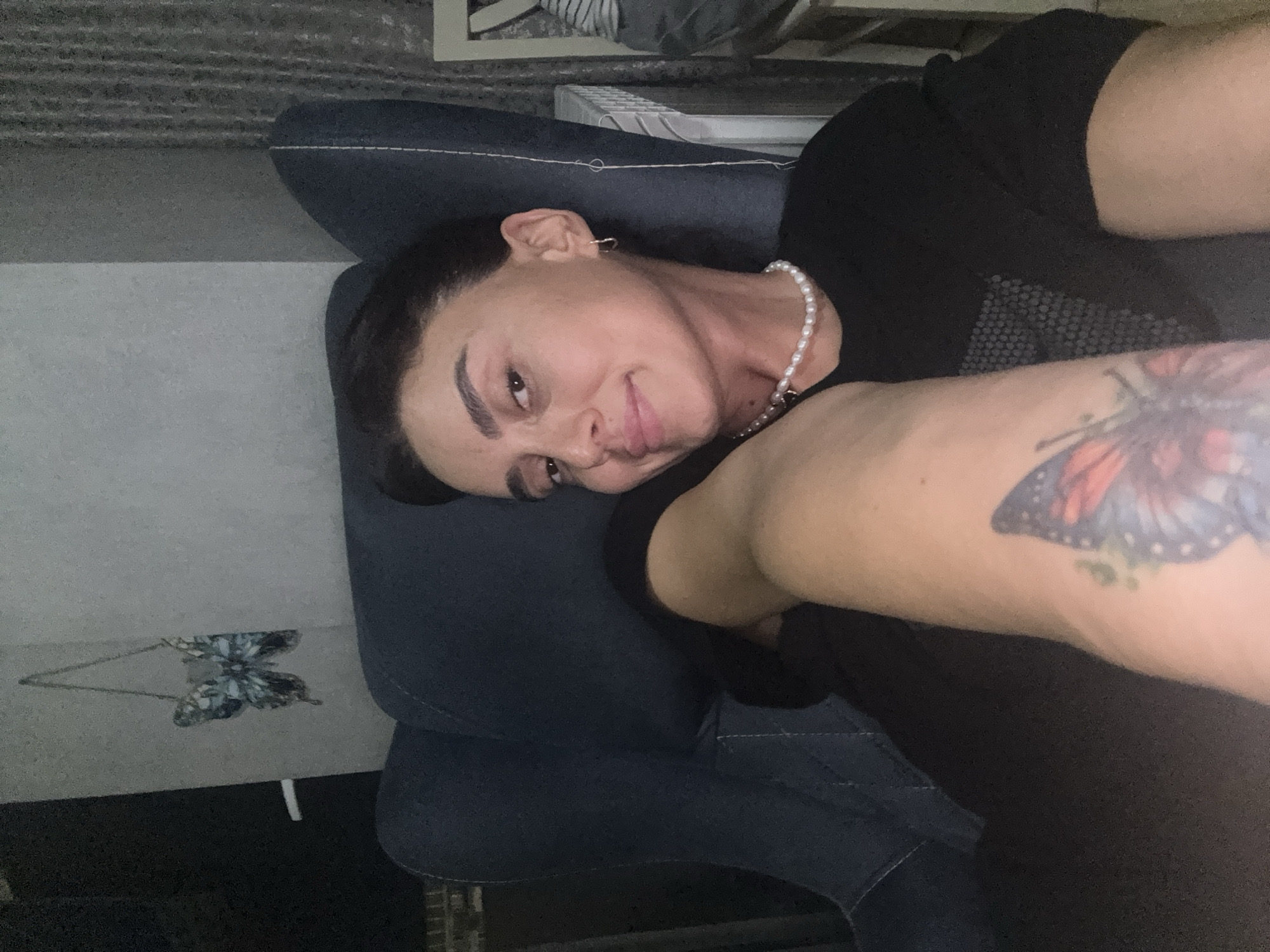 Afternoon selfie session in a Tbilisi living room
