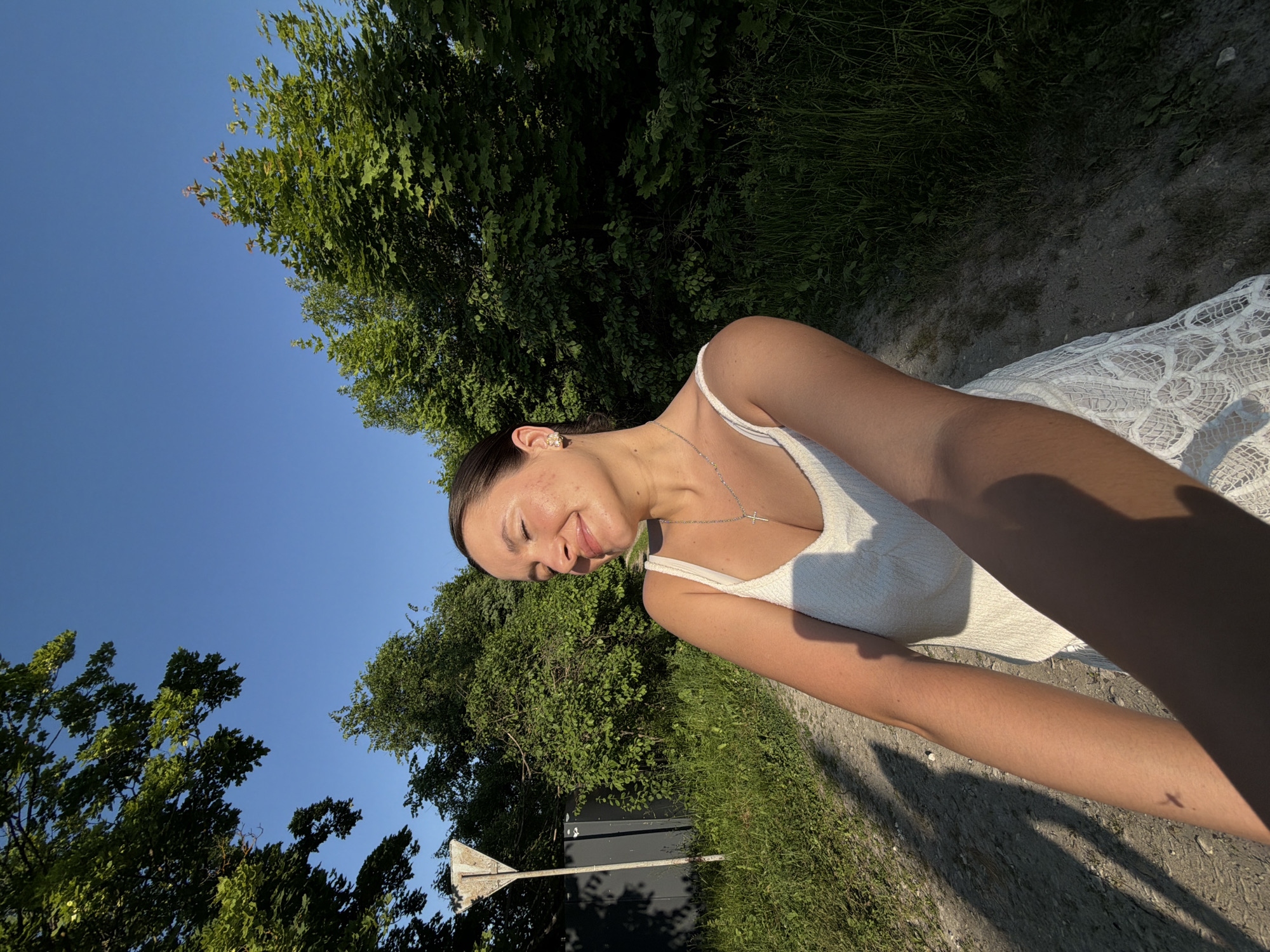 Summer afternoon in Krasny Mayak with butterflies and family time