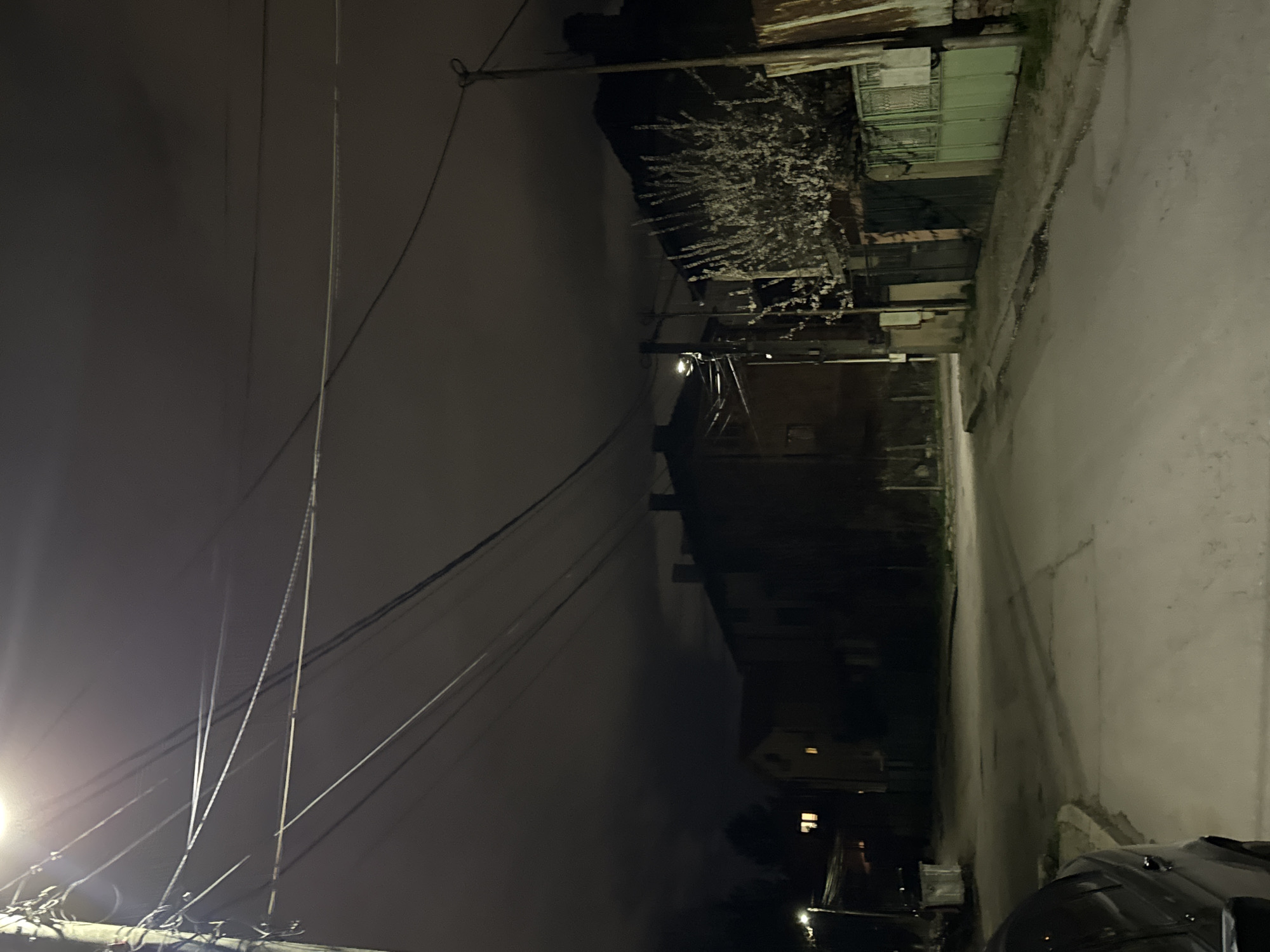 Person spotted on residential street in Sofia evening